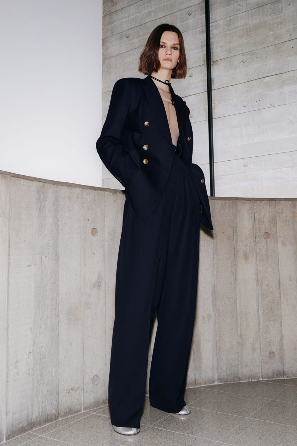 Fashion Week New York Fall/Winter 2021 look 21 from the Victoria Beckham collection womenswear