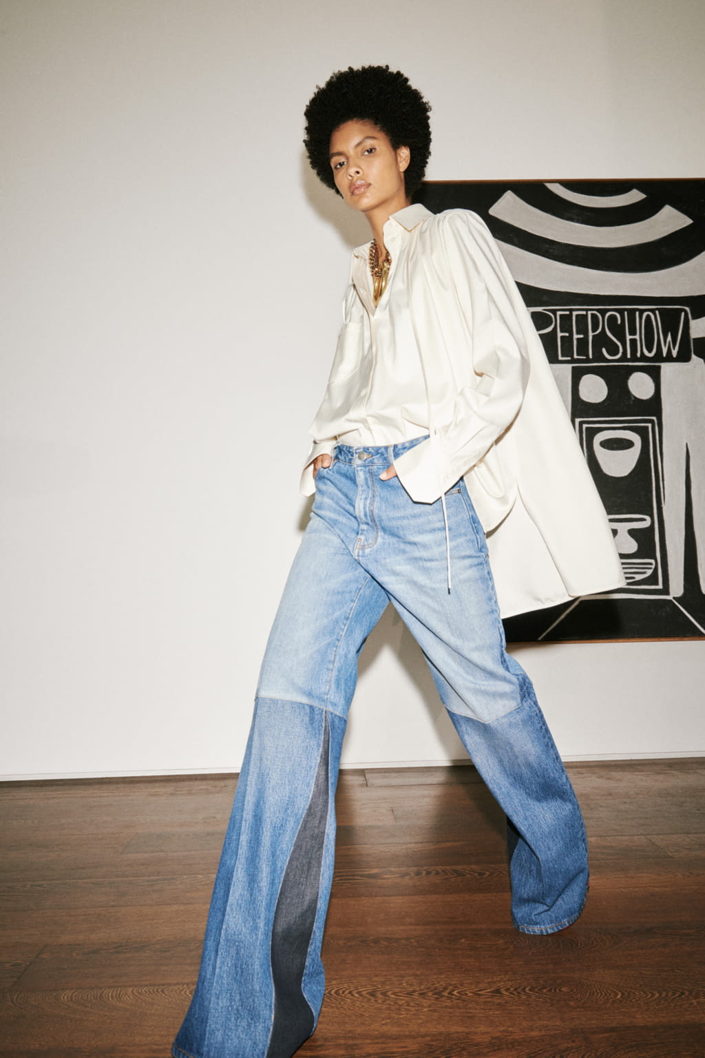 Fashion Week London Spring/Summer 2021 look 11 from the Victoria Beckham collection womenswear
