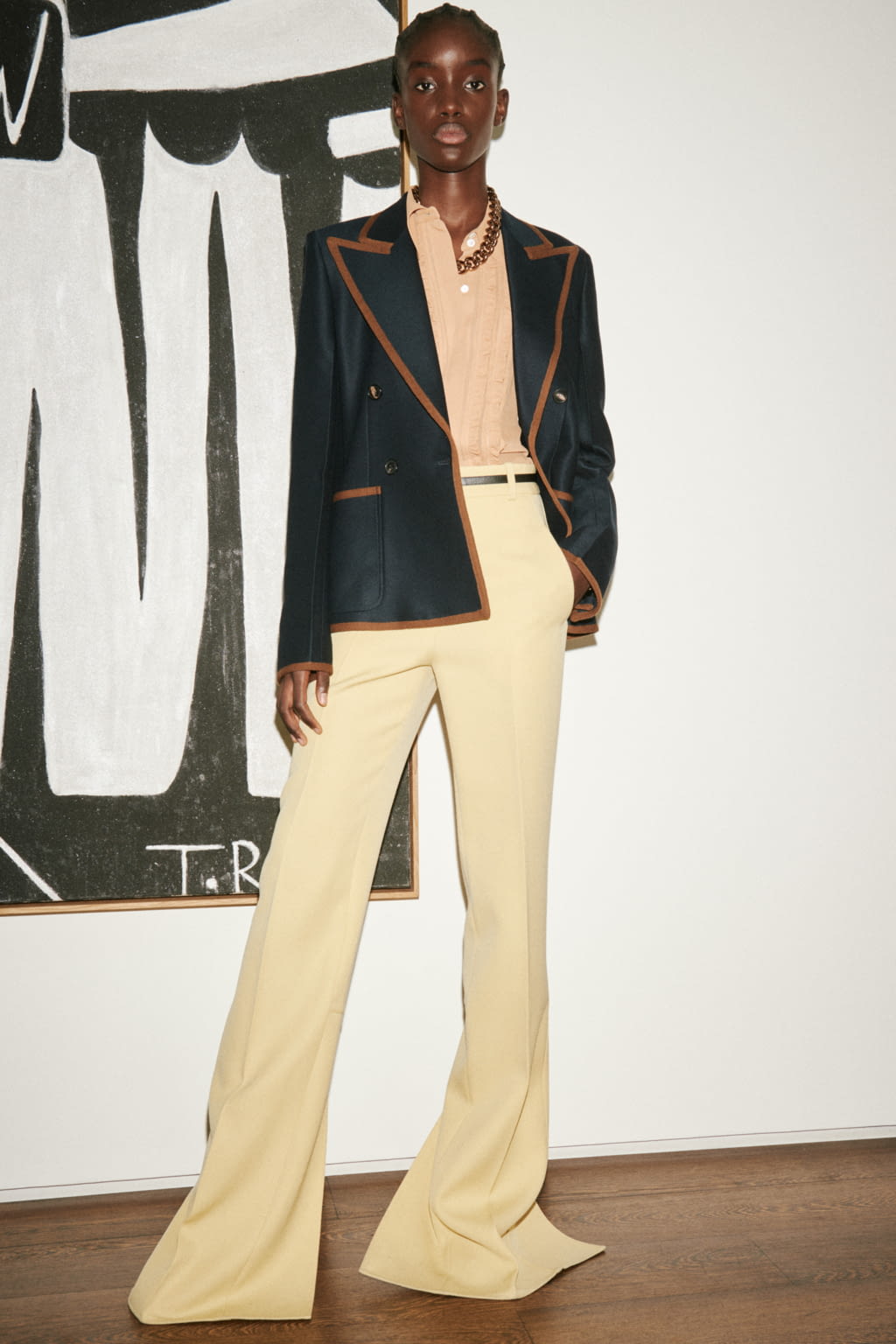Fashion Week London Spring/Summer 2021 look 7 from the Victoria Beckham collection womenswear