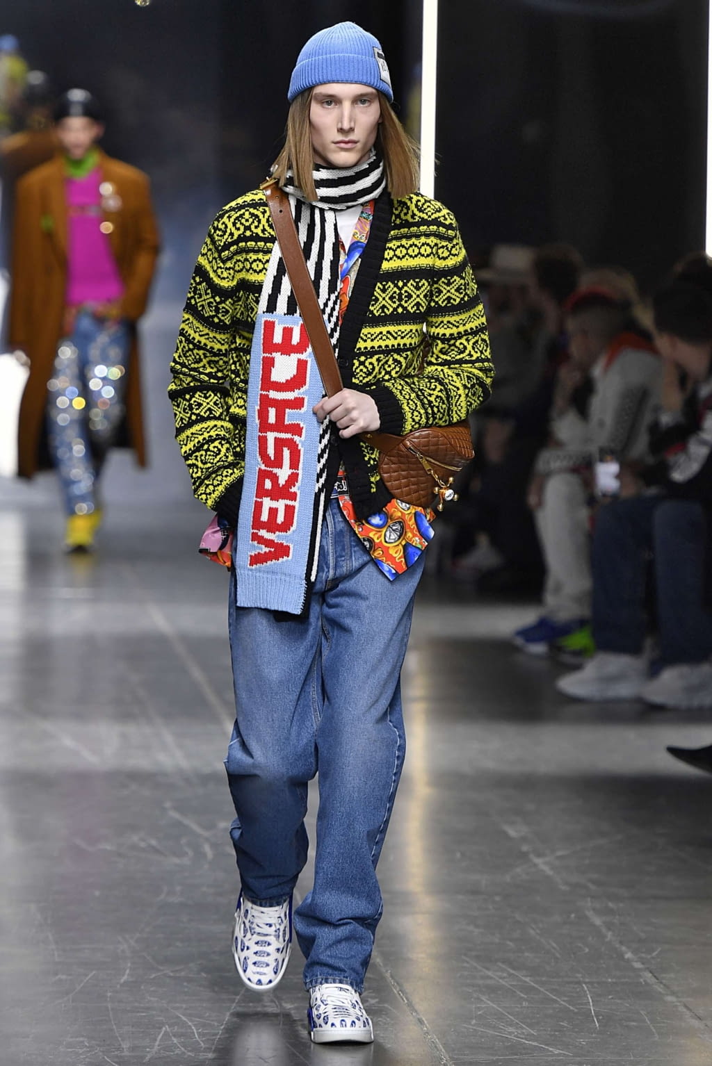 Fashion Week Milan Fall/Winter 2019 look 37 from the Versace collection menswear