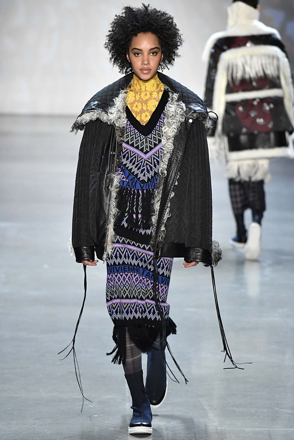 Fashion Week New York Fall/Winter 2018 look 5 from the Vivienne Tam collection womenswear