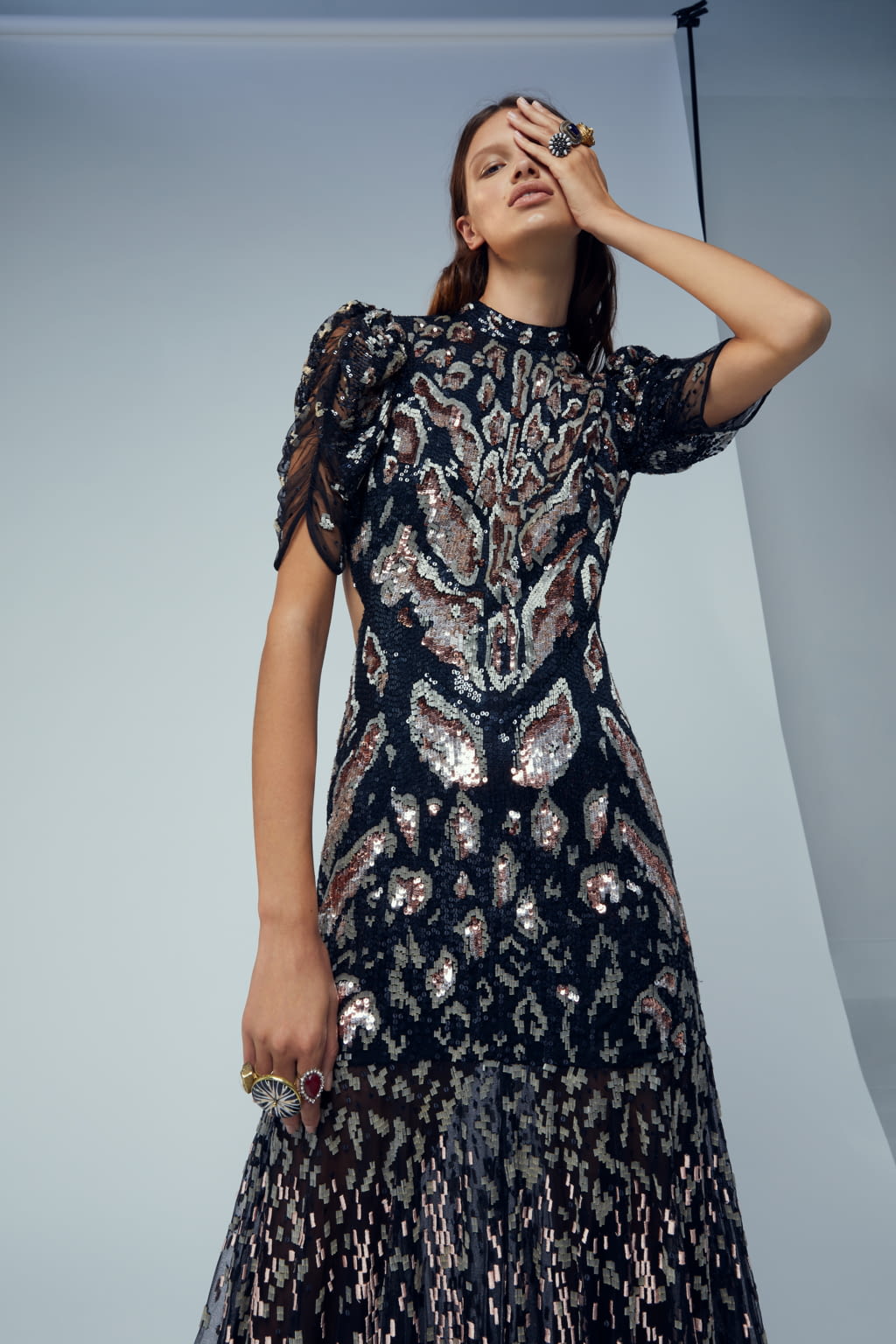 Fashion Week London Spring/Summer 2021 look 41 from the Temperley London collection womenswear
