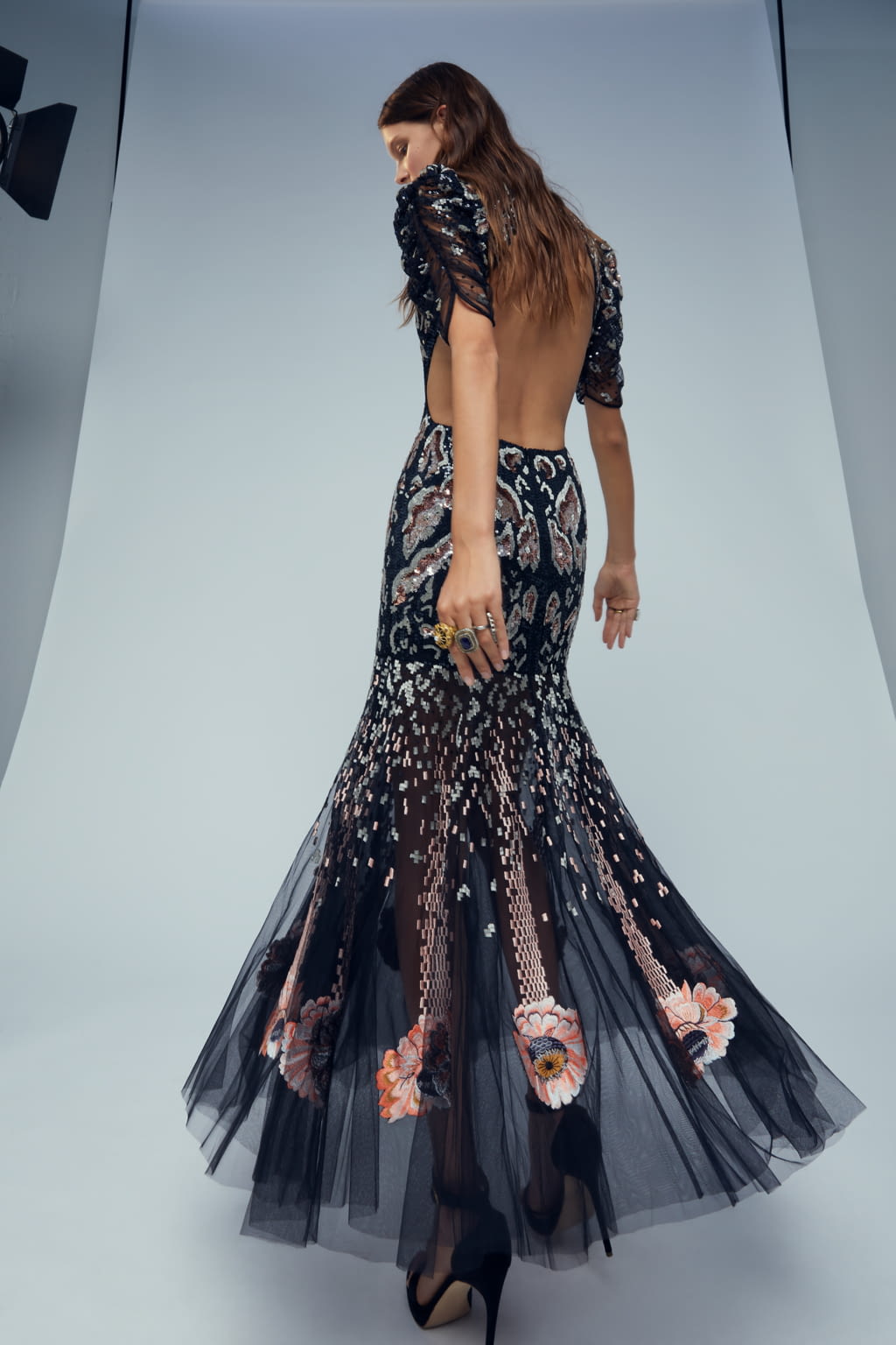 Fashion Week London Spring/Summer 2021 look 40 from the Temperley London collection womenswear