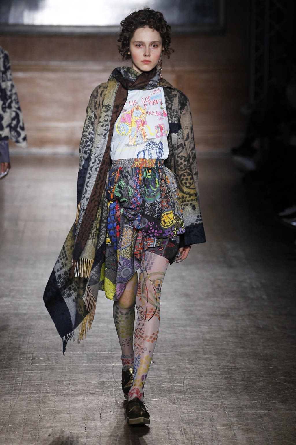 Fashion Week London Fall/Winter 2016 look 19 from the Vivienne Westwood Red Label collection 女装