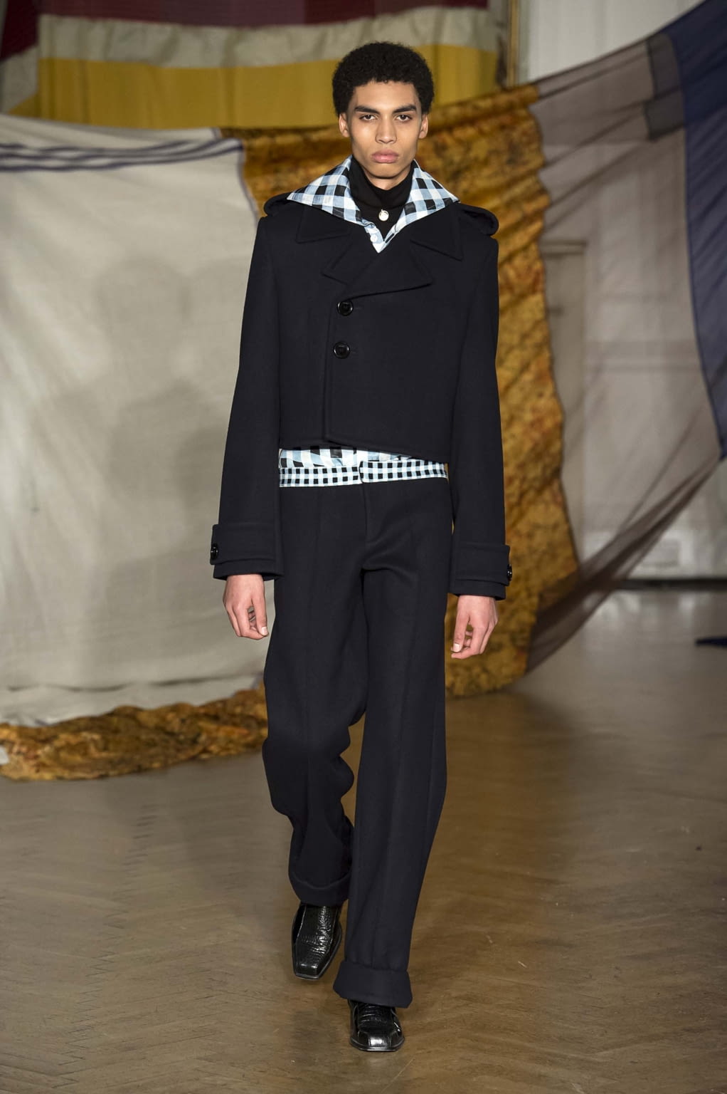 Fashion Week London Fall/Winter 2018 look 2 from the Wales Bonner collection menswear