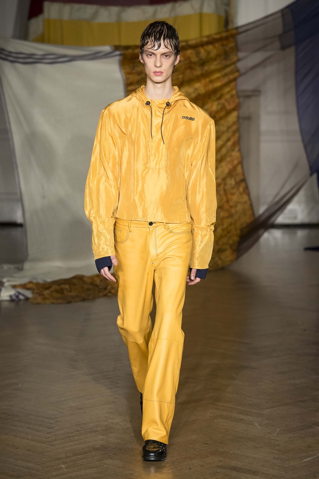 Fashion Week London Fall/Winter 2018 look 7 from the Wales Bonner collection 男装