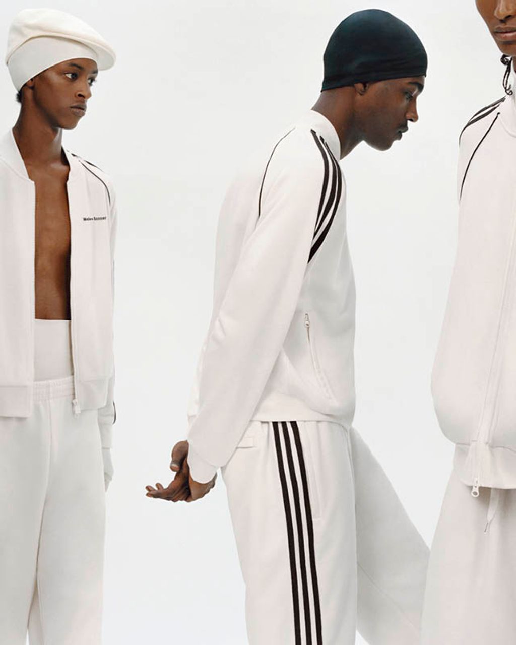 Fashion Week Paris Fall/Winter 2023 look 4 de la collection Adidas x Wales Bonner menswear