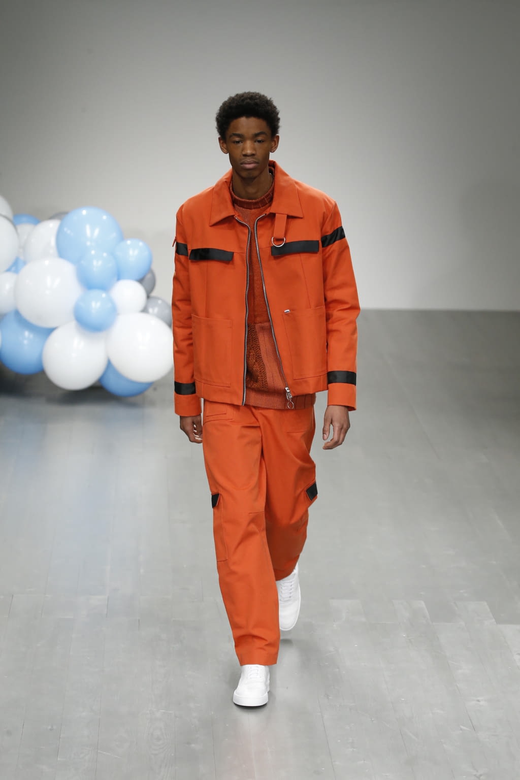 Fashion Week London Fall/Winter 2018 look 11 from the What We Wear collection menswear