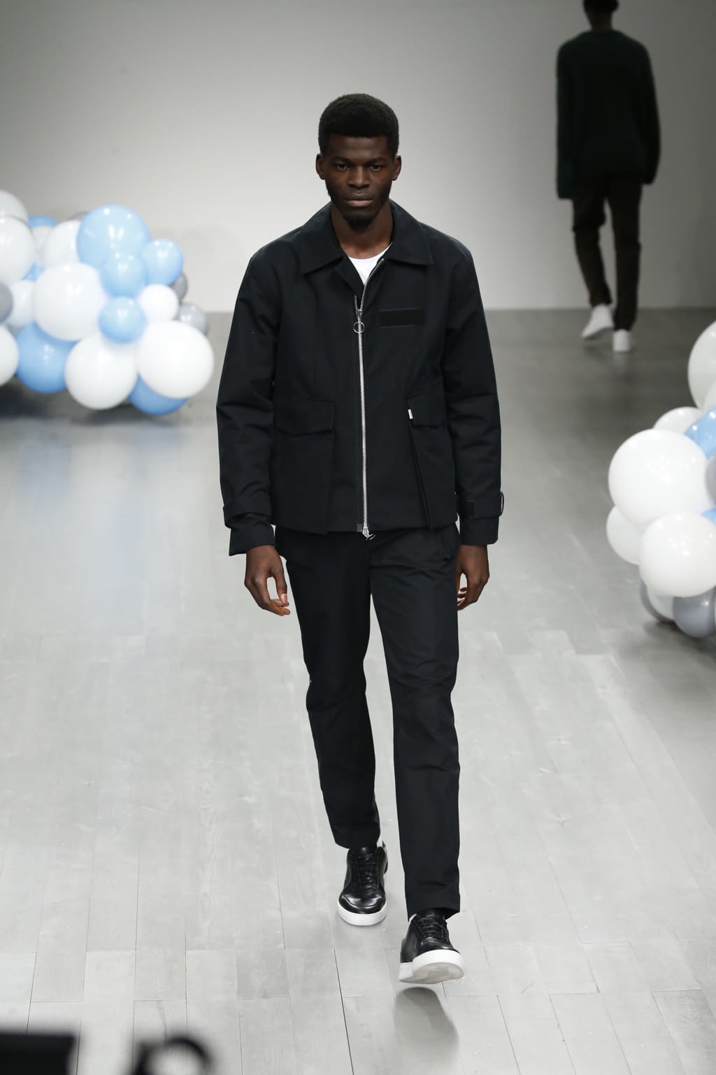 Fashion Week London Fall/Winter 2018 look 15 from the What We Wear collection menswear