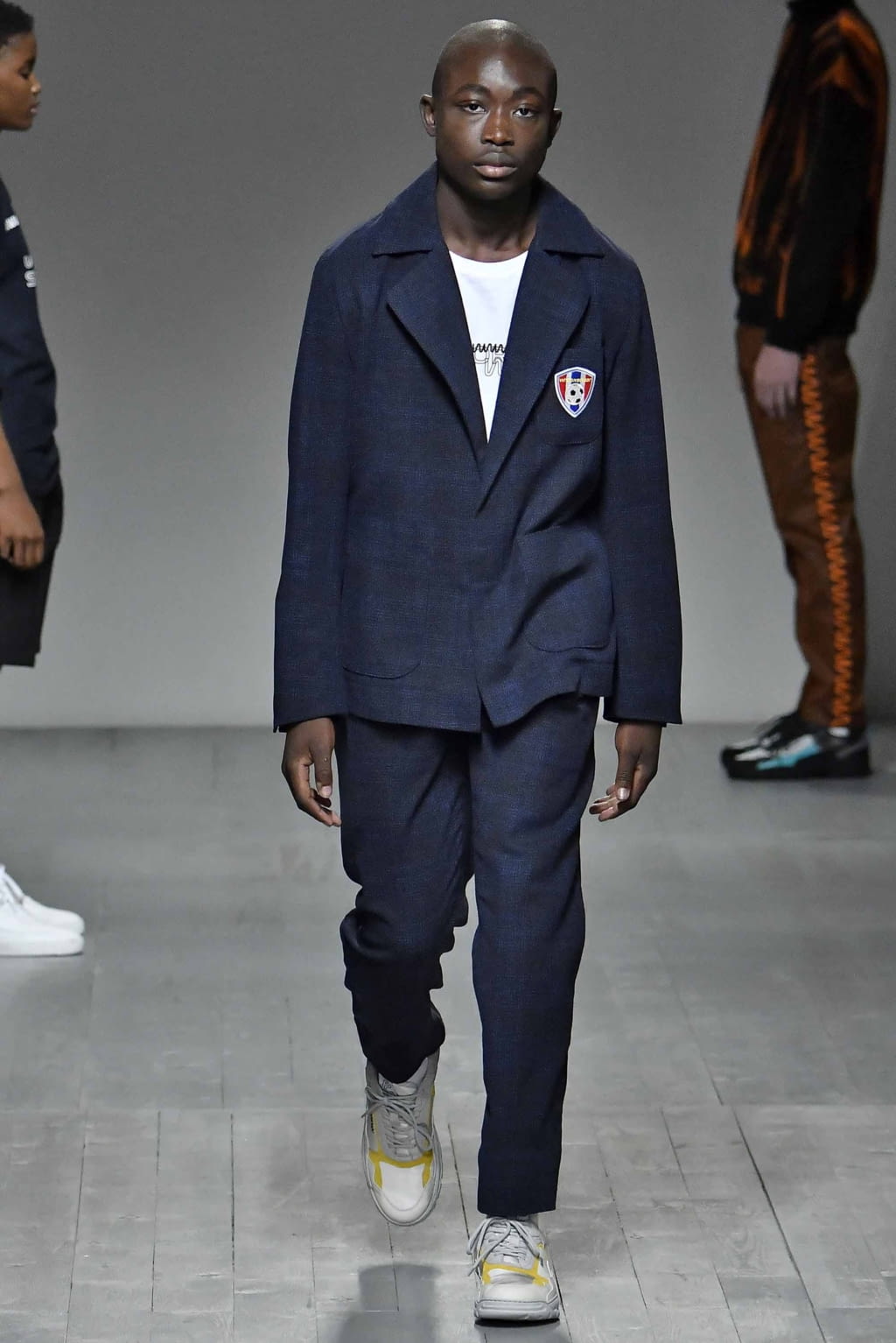 Fashion Week London Spring/Summer 2019 look 23 from the What We Wear collection menswear