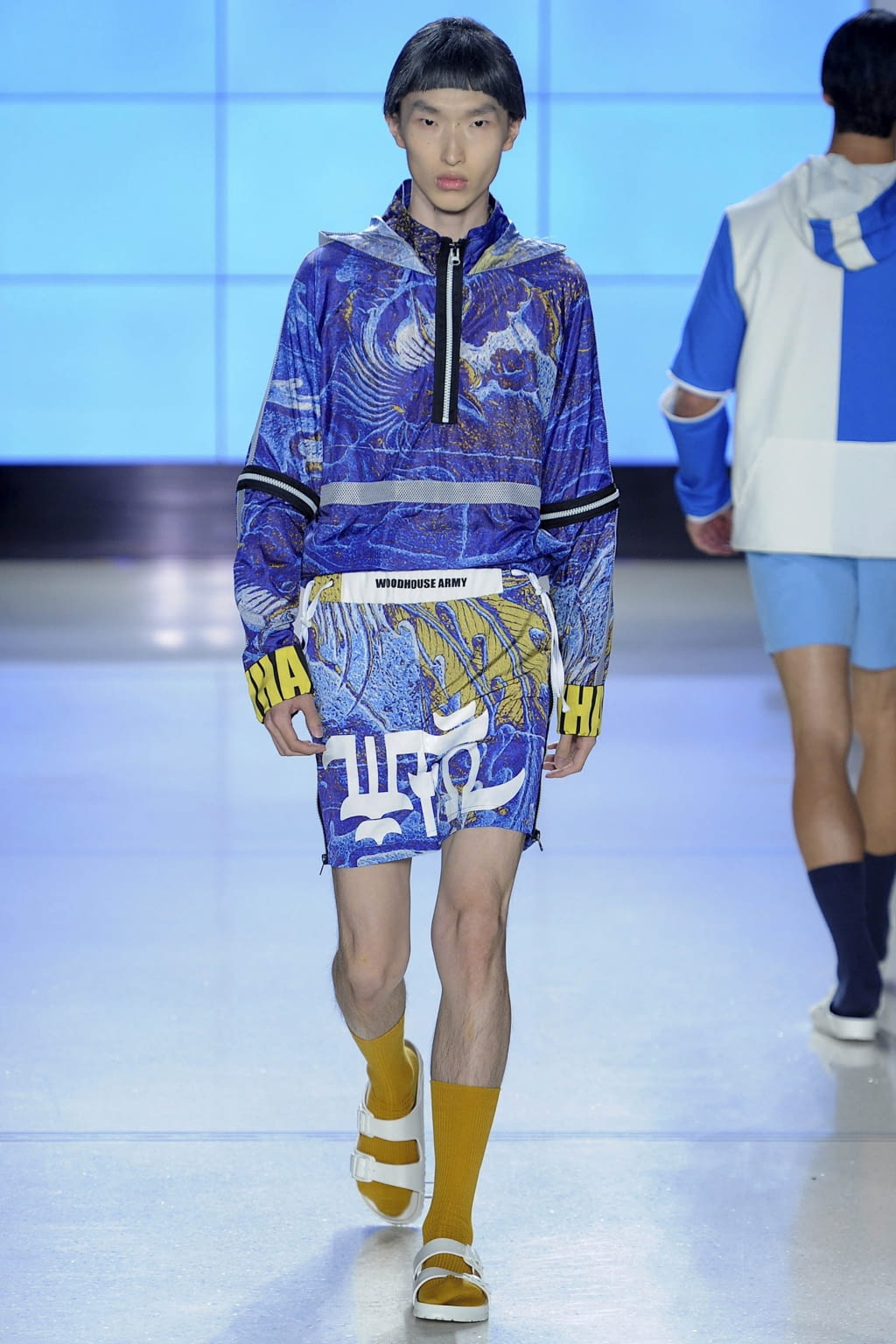 Fashion Week New York Spring/Summer 2019 look 6 from the Wood House collection 男装