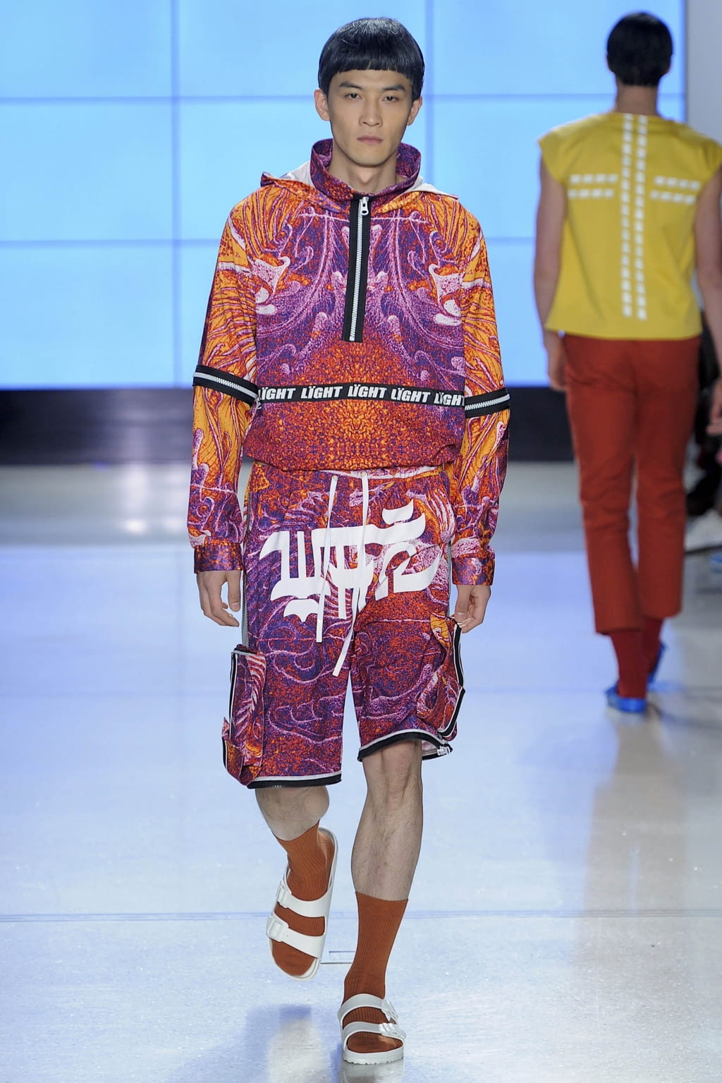 Fashion Week New York Spring/Summer 2019 look 22 from the Wood House collection 男装
