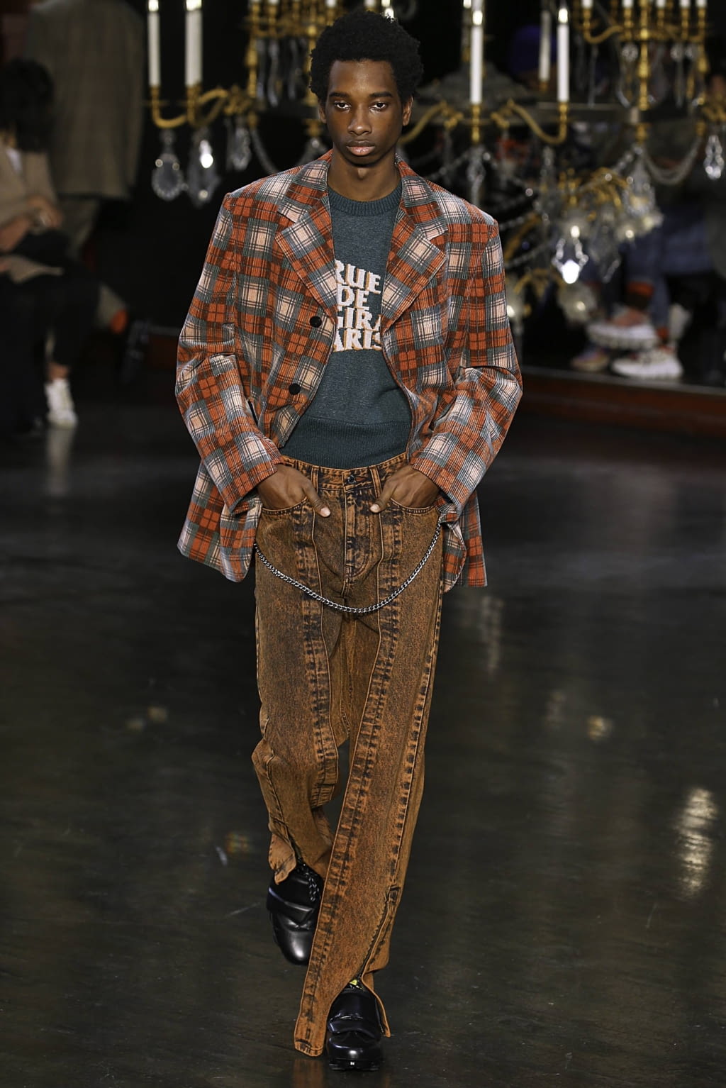 Fashion Week Paris Fall/Winter 2019 look 15 de la collection Wooyoungmi menswear