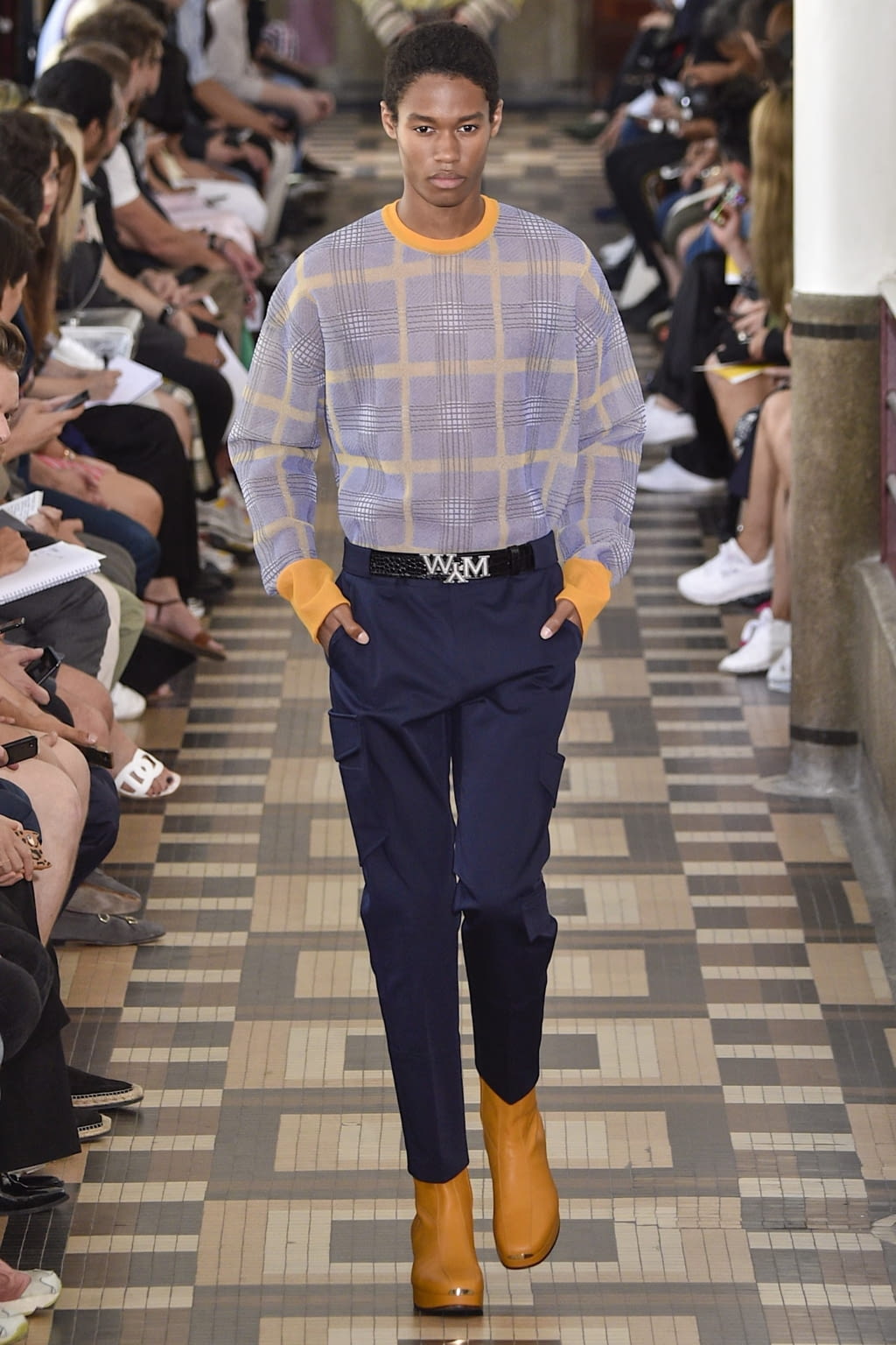 Fashion Week Paris Spring/Summer 2019 look 14 from the Wooyoungmi collection menswear