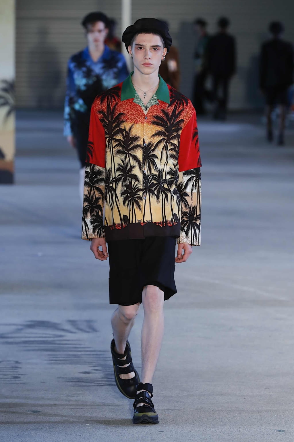 Fashion Week Paris Spring/Summer 2020 look 7 from the Wooyoungmi collection menswear