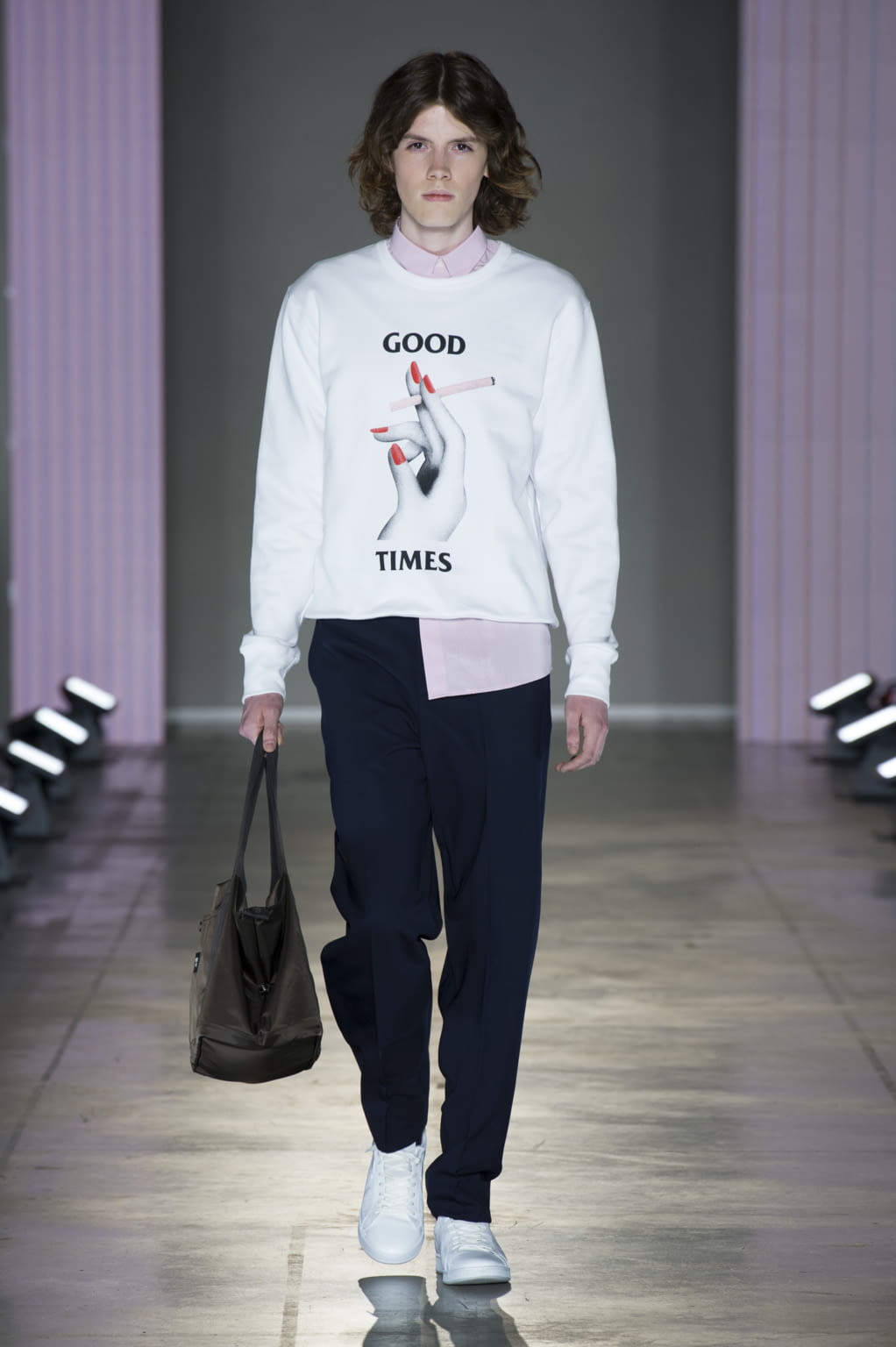 Fashion Week Milan Spring/Summer 2018 look 14 from the Wood Wood collection menswear