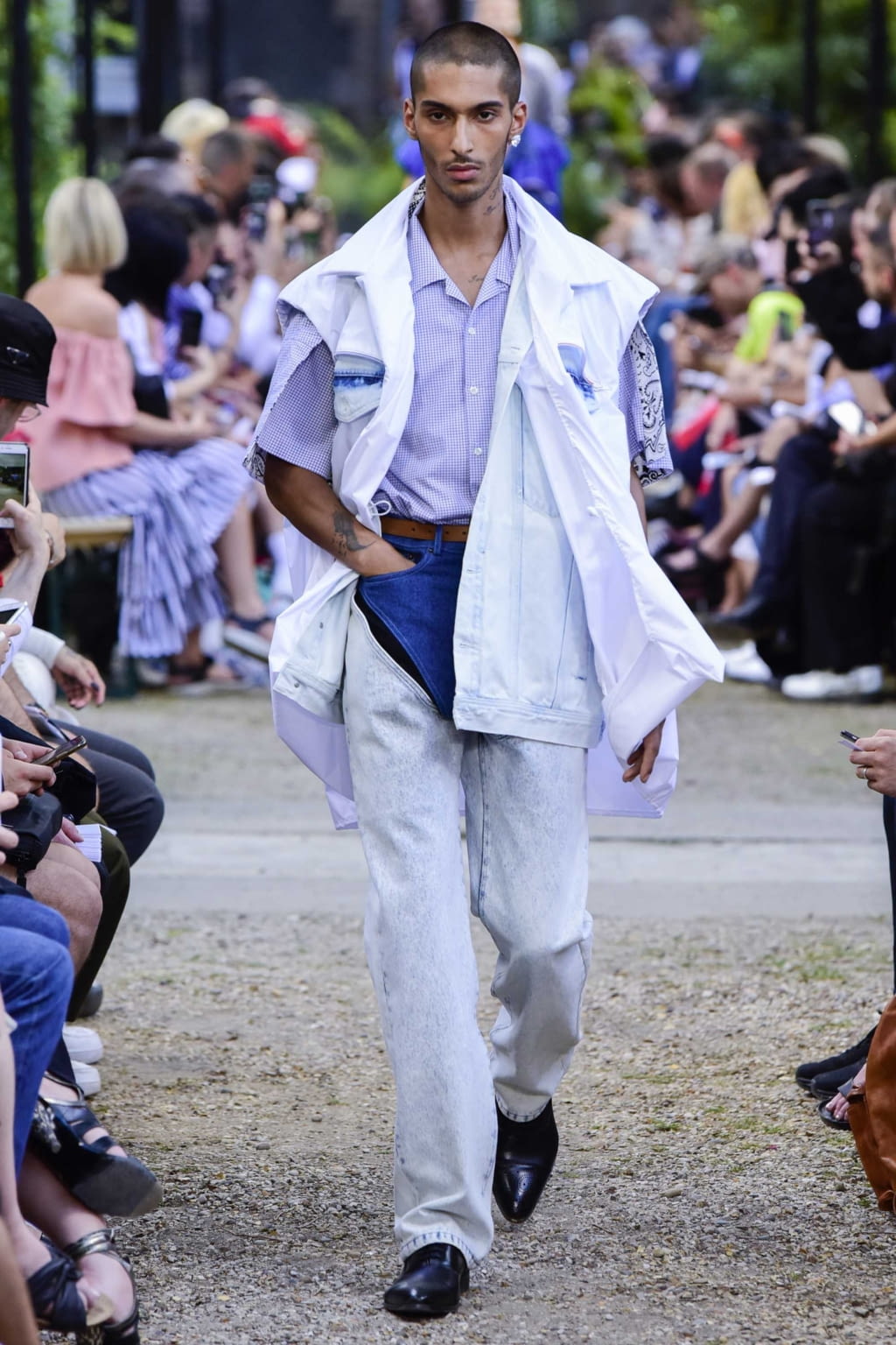 Fashion Week Paris Spring/Summer 2019 look 20 from the Y/PROJECT collection 男装