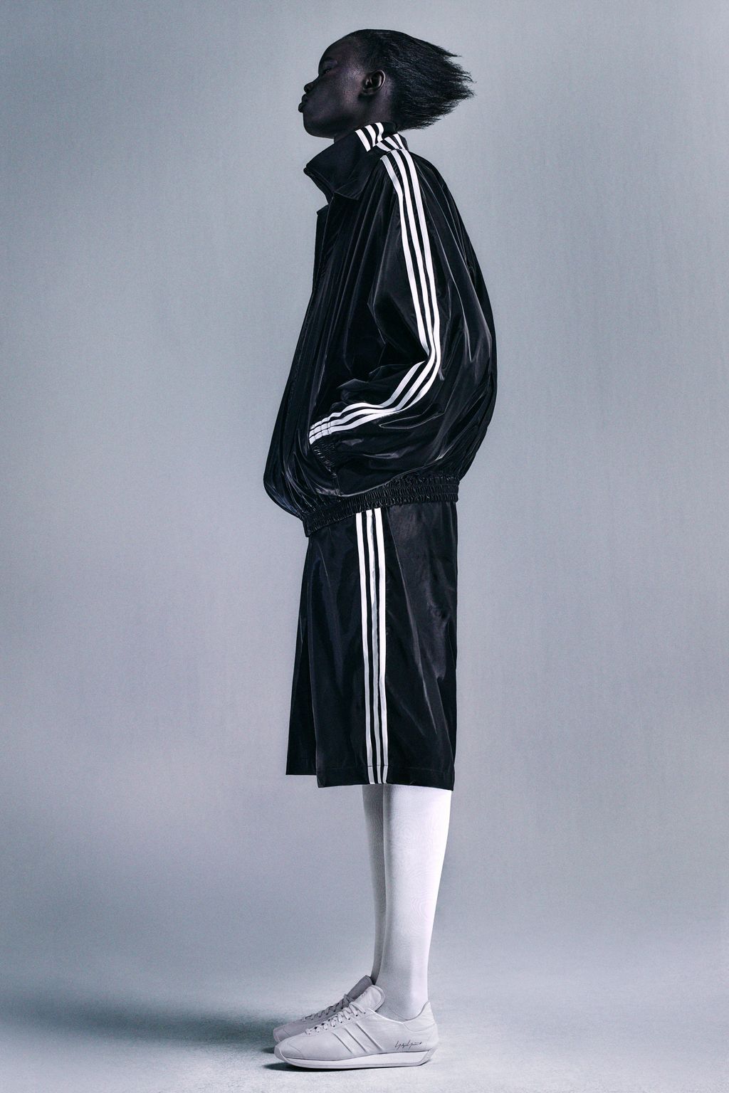 Fashion Week Paris Spring/Summer 2024 look 13 from the Adidas x Y-3 collection 女装