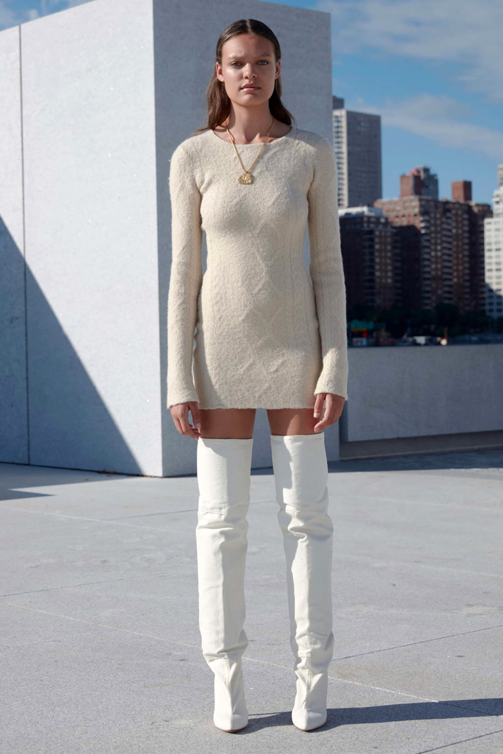 Fashion Week New York Spring/Summer 2017 look 3 from the Yeezy collection womenswear