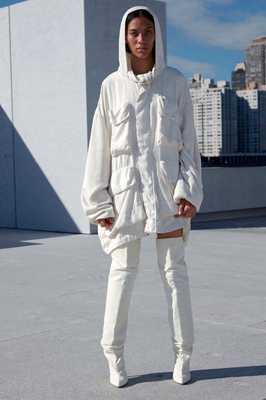 Fashion Week New York Spring/Summer 2017 look 8 from the Yeezy collection womenswear