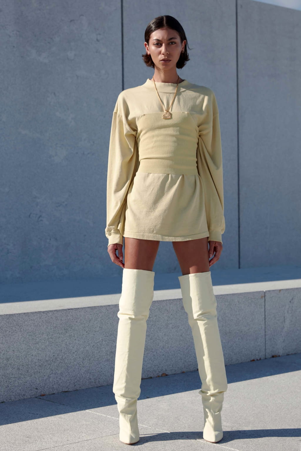 Fashion Week New York Spring/Summer 2017 look 14 from the Yeezy collection womenswear