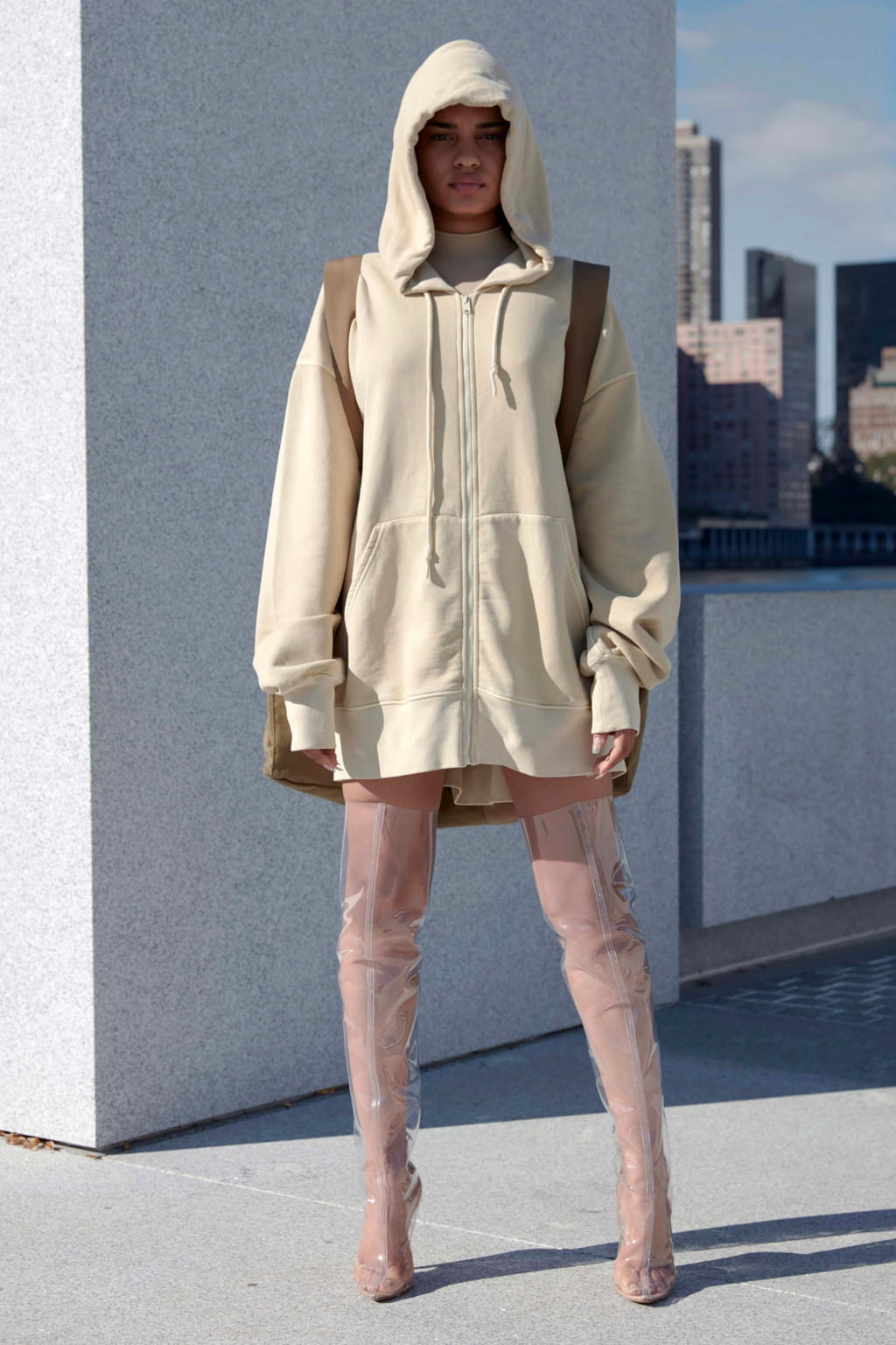 Fashion Week New York Spring/Summer 2017 look 16 from the Yeezy collection womenswear