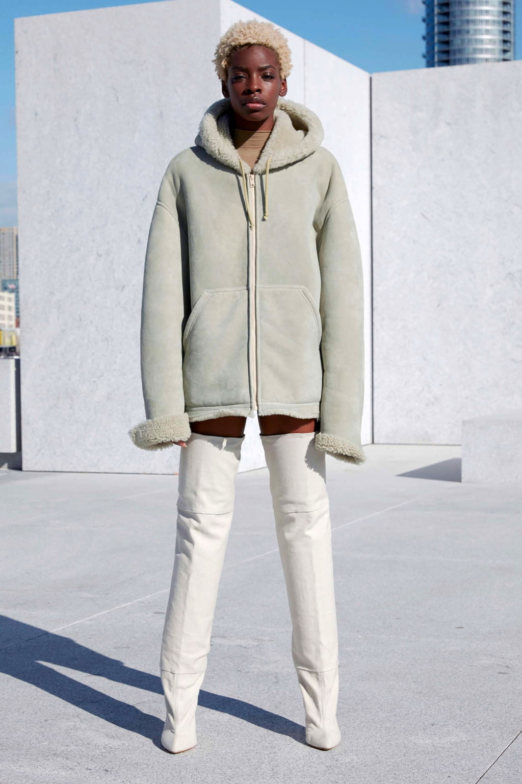 Fashion Week New York Spring/Summer 2017 look 19 from the Yeezy collection womenswear