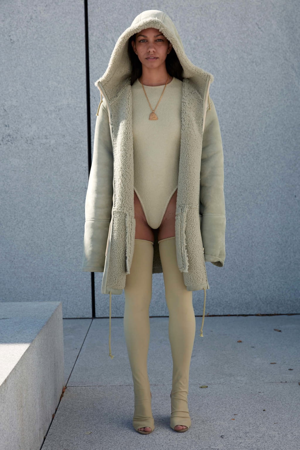 Fashion Week New York Spring/Summer 2017 look 22 from the Yeezy collection womenswear