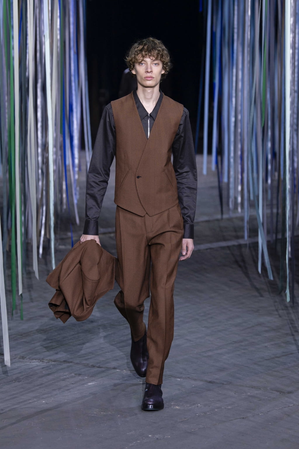 Fashion Week Milan Fall/Winter 2020 look 3 from the ZEGNA collection 男装