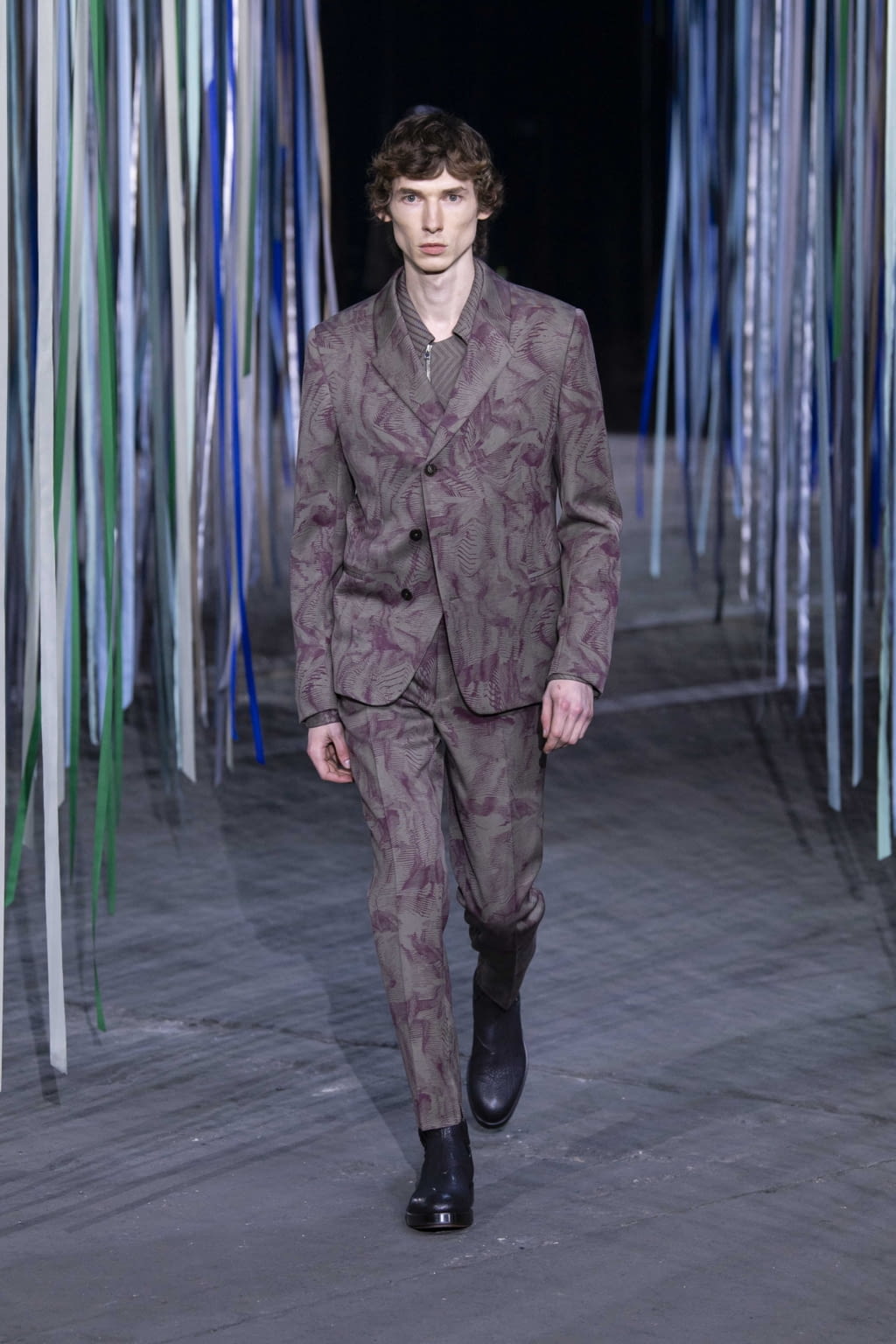 Fashion Week Milan Fall/Winter 2020 look 5 from the ZEGNA collection 男装