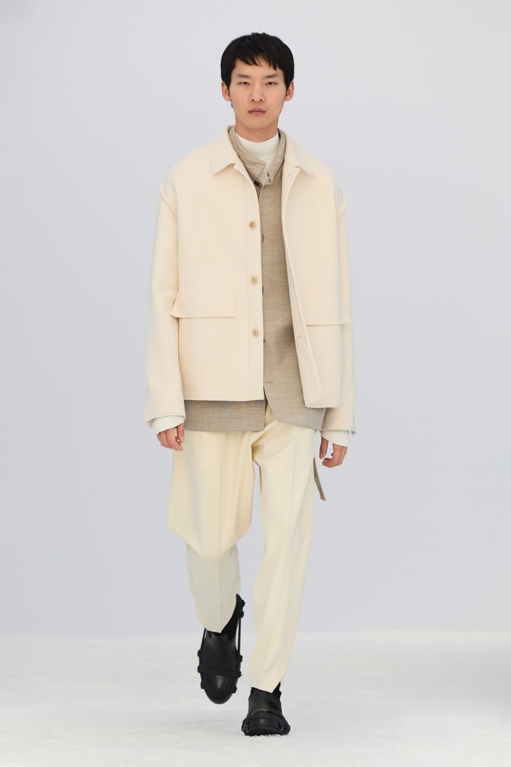 Fashion Week Milan Fall/Winter 2022 look 7 de la collection ZEGNA menswear