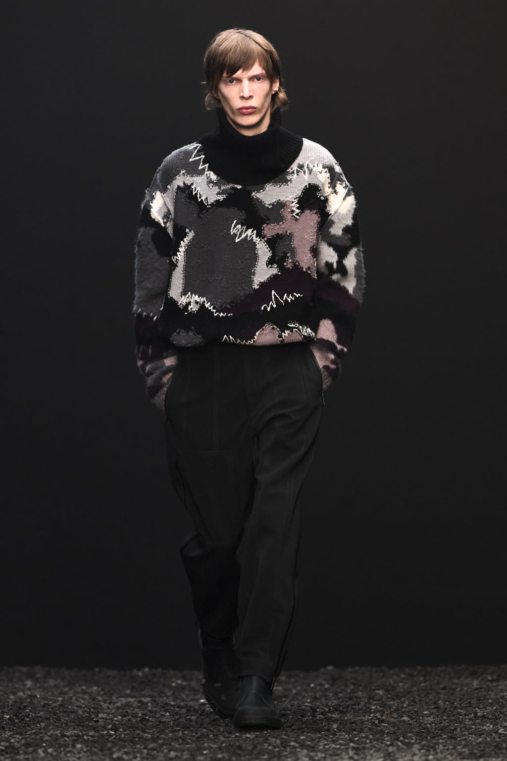 Fashion Week Milan Fall/Winter 2022 look 30 from the ZEGNA collection 男装