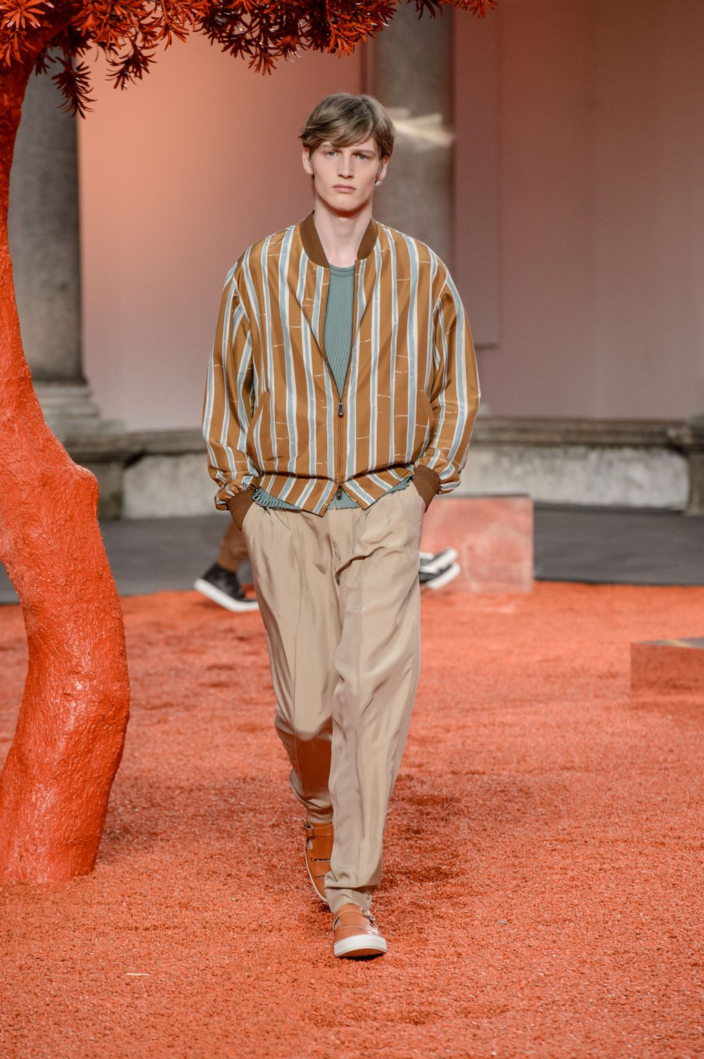 Fashion Week Milan Spring/Summer 2018 look 15 from the ZEGNA collection 男装