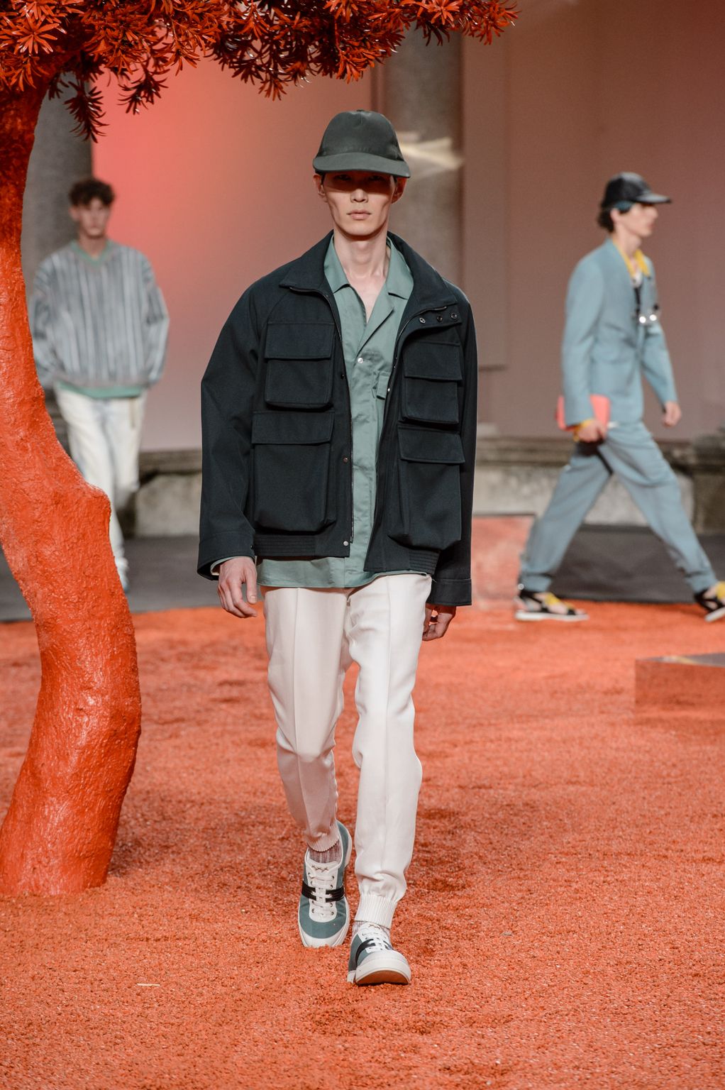 Fashion Week Milan Spring/Summer 2018 look 17 from the ZEGNA collection 男装