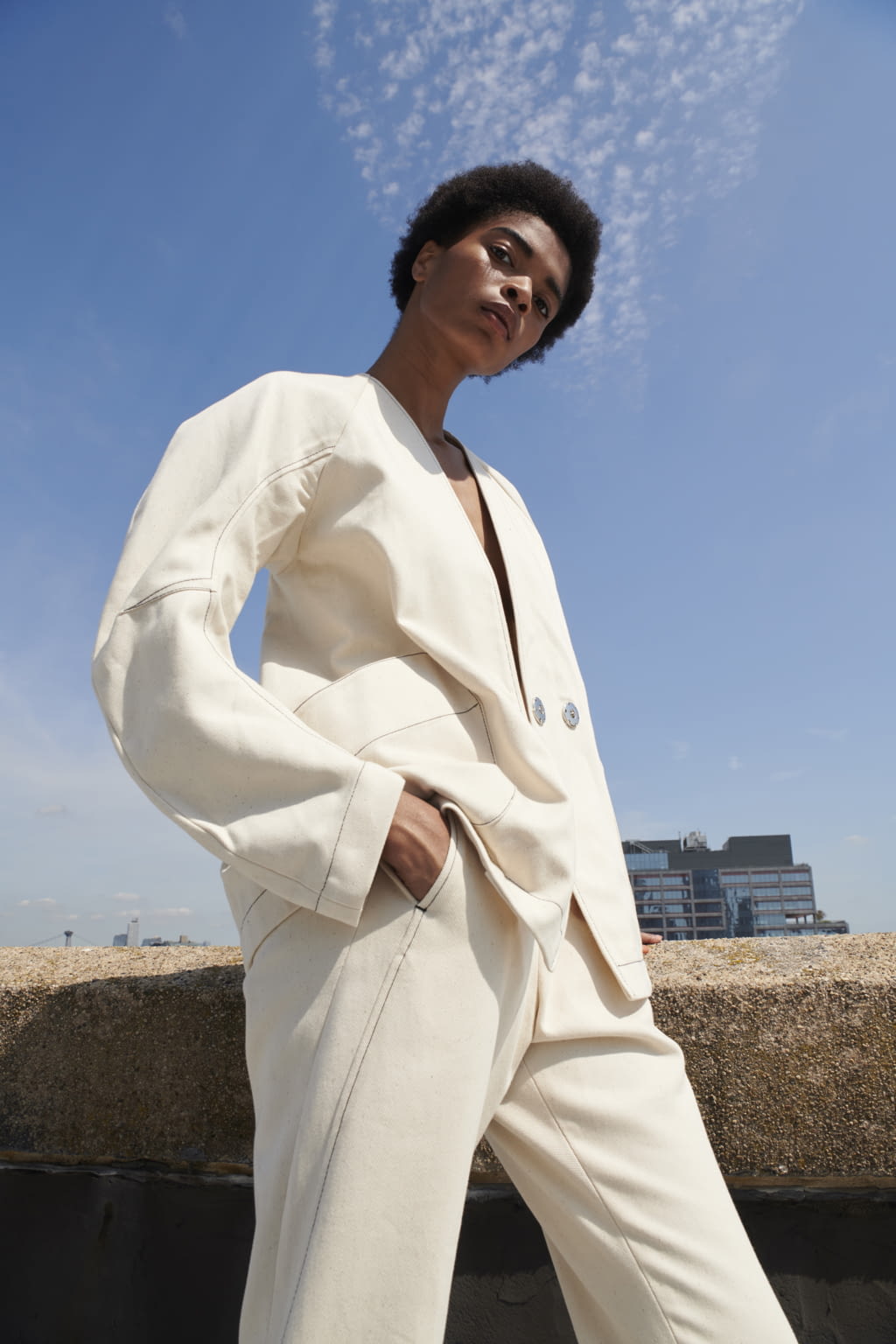 Fashion Week New York Spring/Summer 2021 look 14 from the Zero + Maria Cornejo collection womenswear