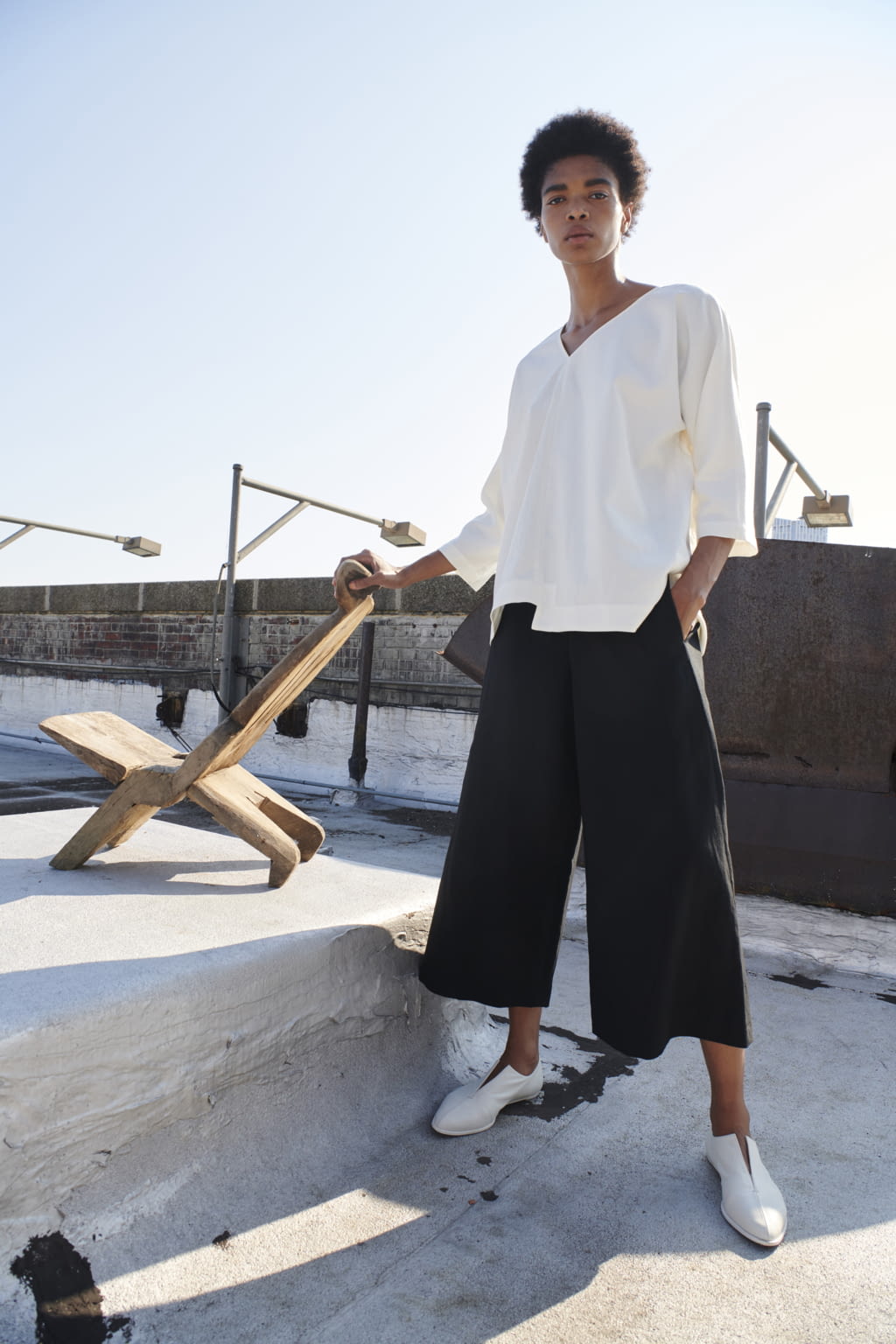 Fashion Week New York Spring/Summer 2021 look 25 from the Zero + Maria Cornejo collection womenswear