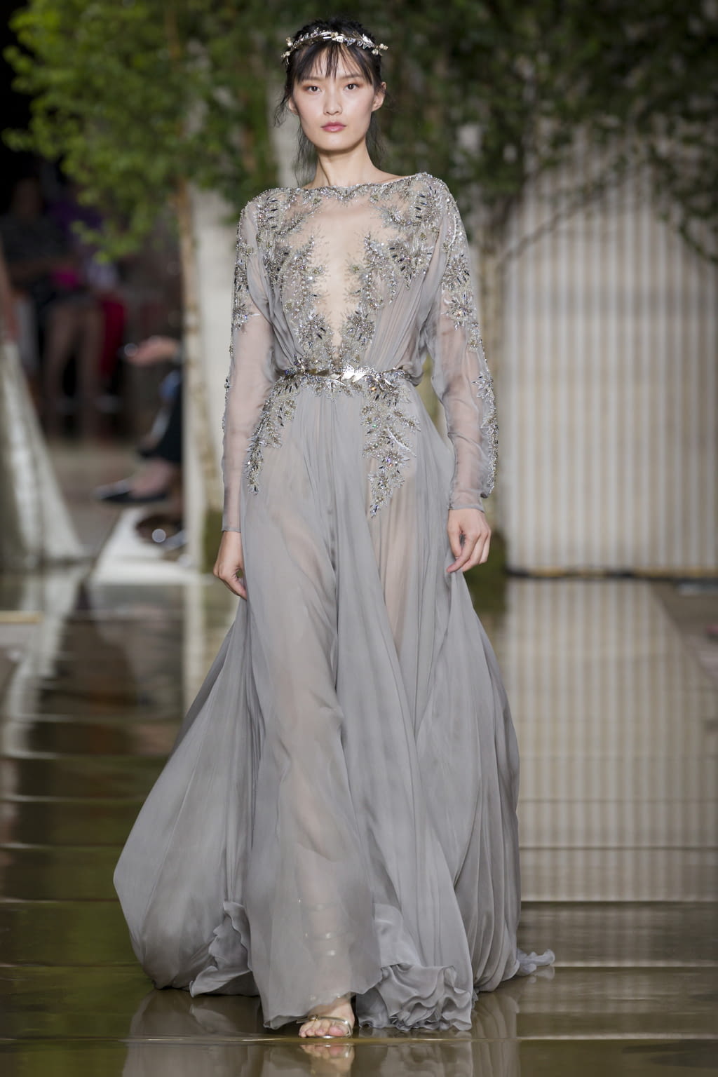 Fashion Week Paris Fall/Winter 2017 look 21 from the Zuhair Murad collection couture