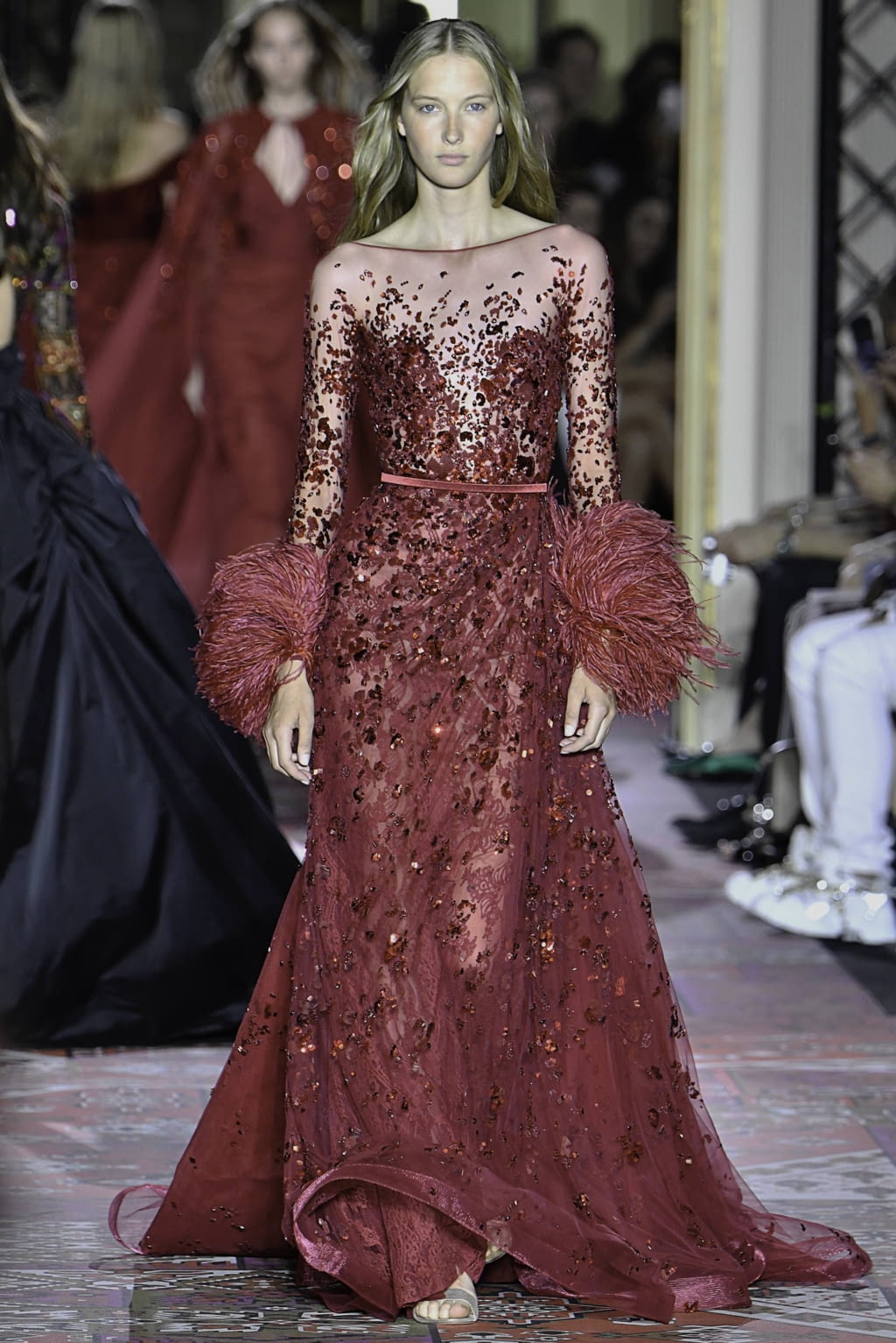 Fashion Week Paris Fall/Winter 2019 look 9 from the Zuhair Murad collection 高级定制