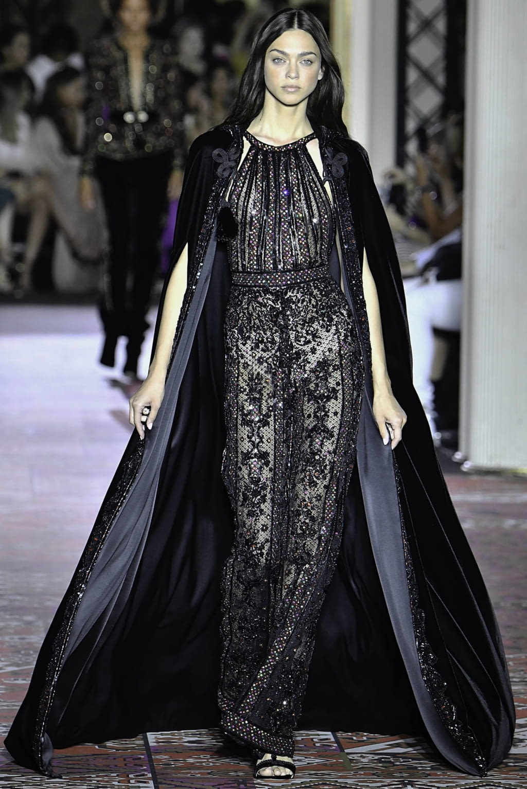 Fashion Week Paris Fall/Winter 2019 look 12 from the Zuhair Murad collection couture