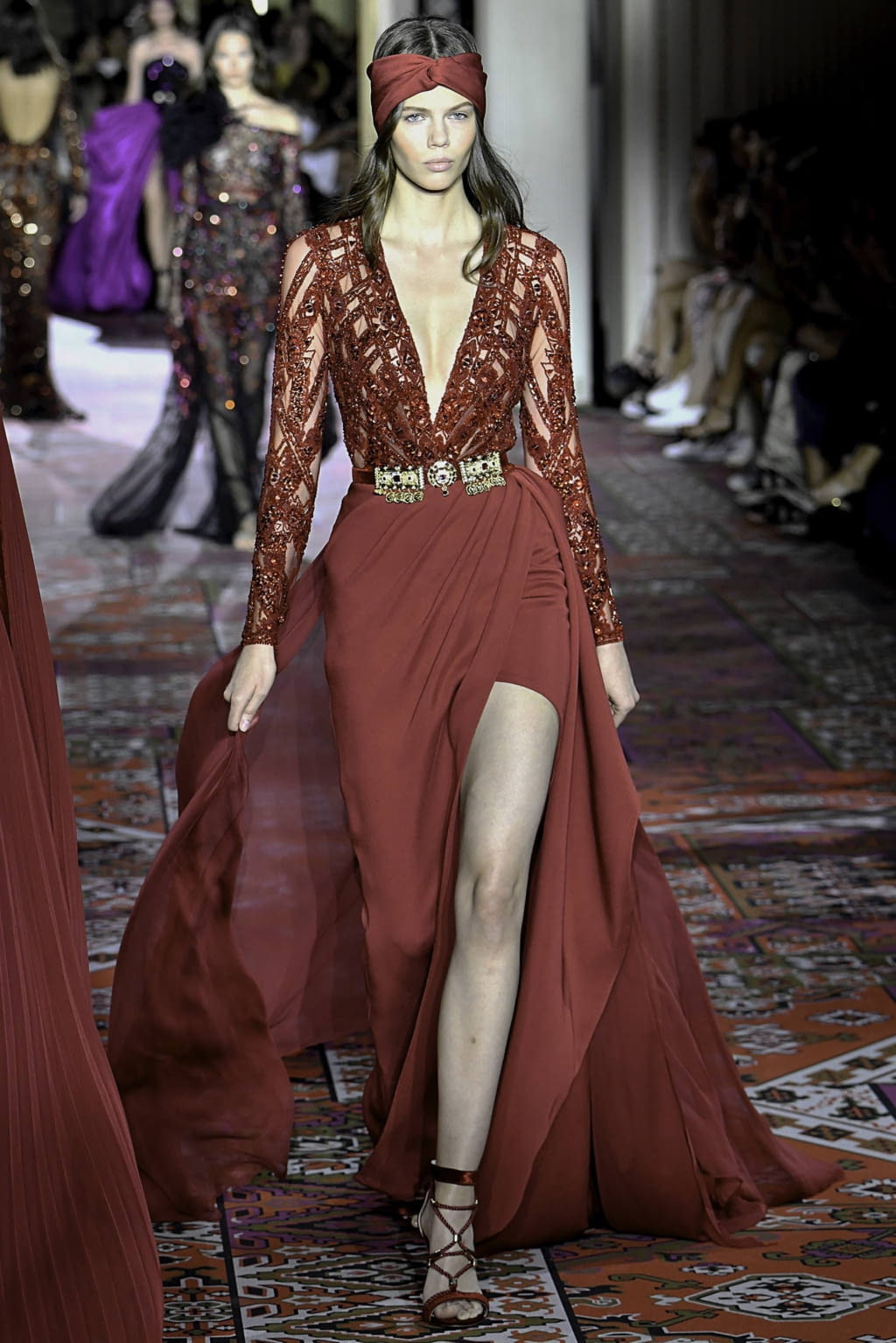Fashion Week Paris Fall/Winter 2019 look 18 from the Zuhair Murad collection couture