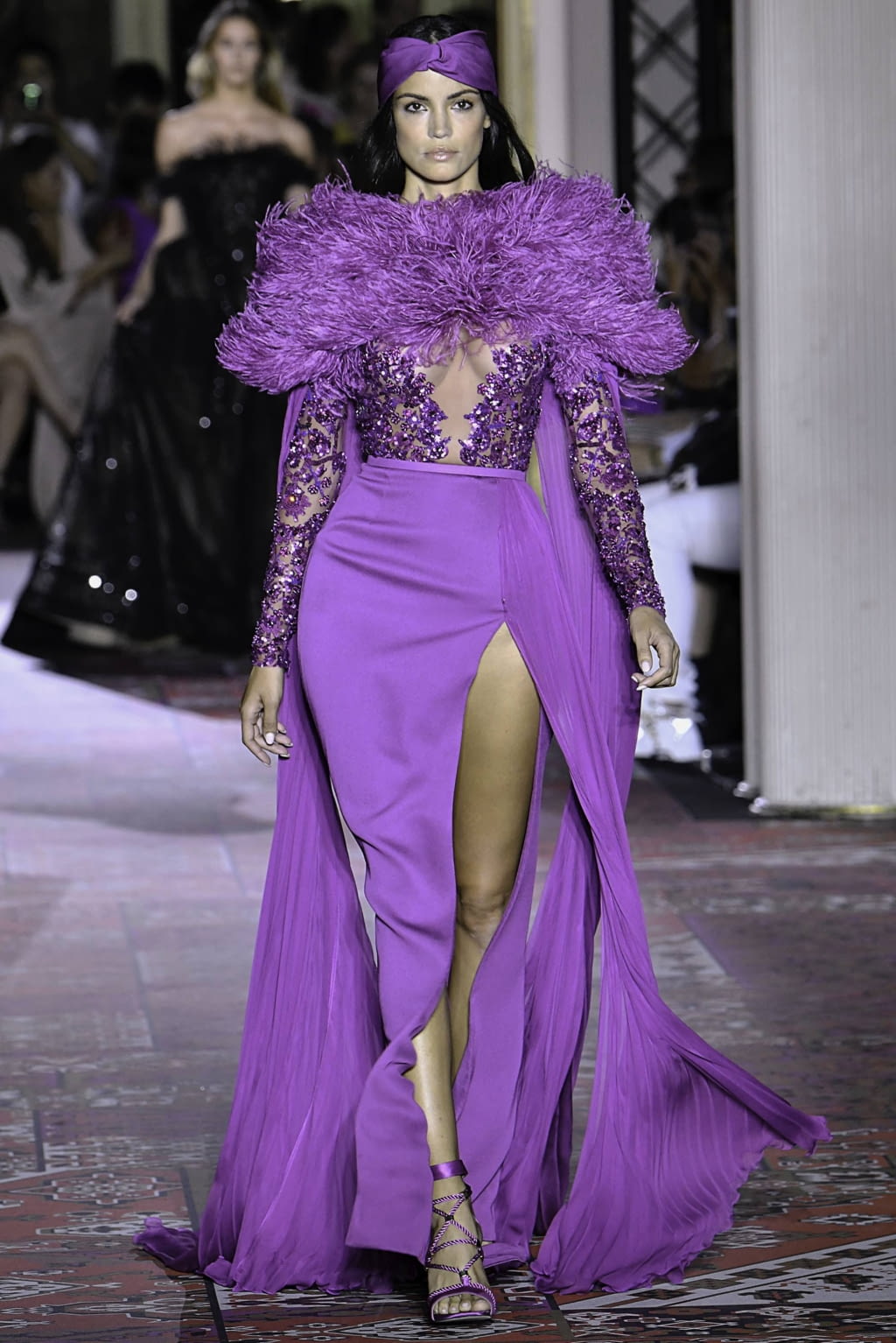 Fashion Week Paris Fall/Winter 2019 look 23 from the Zuhair Murad collection 高级定制