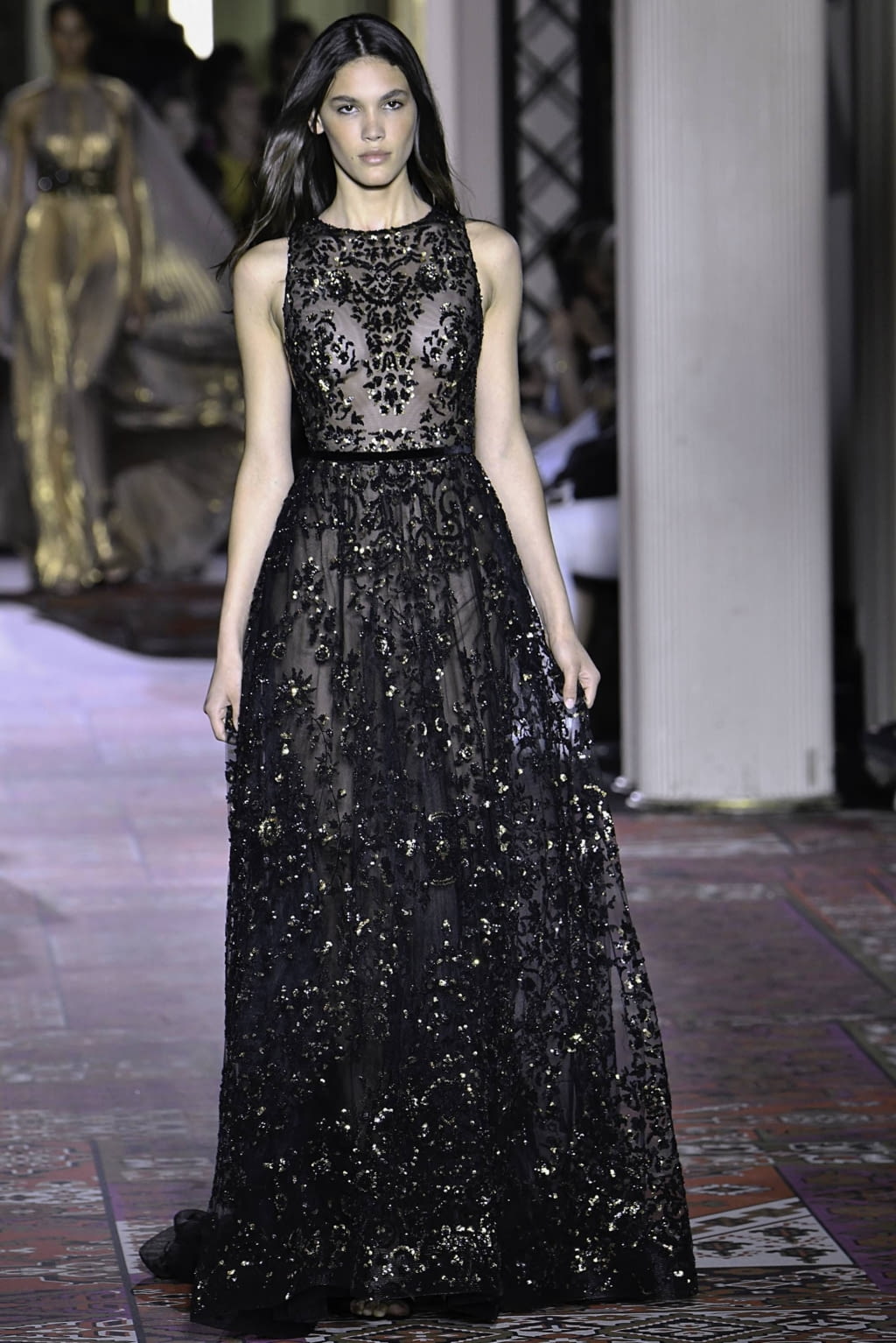 Fashion Week Paris Fall/Winter 2019 look 30 from the Zuhair Murad collection couture