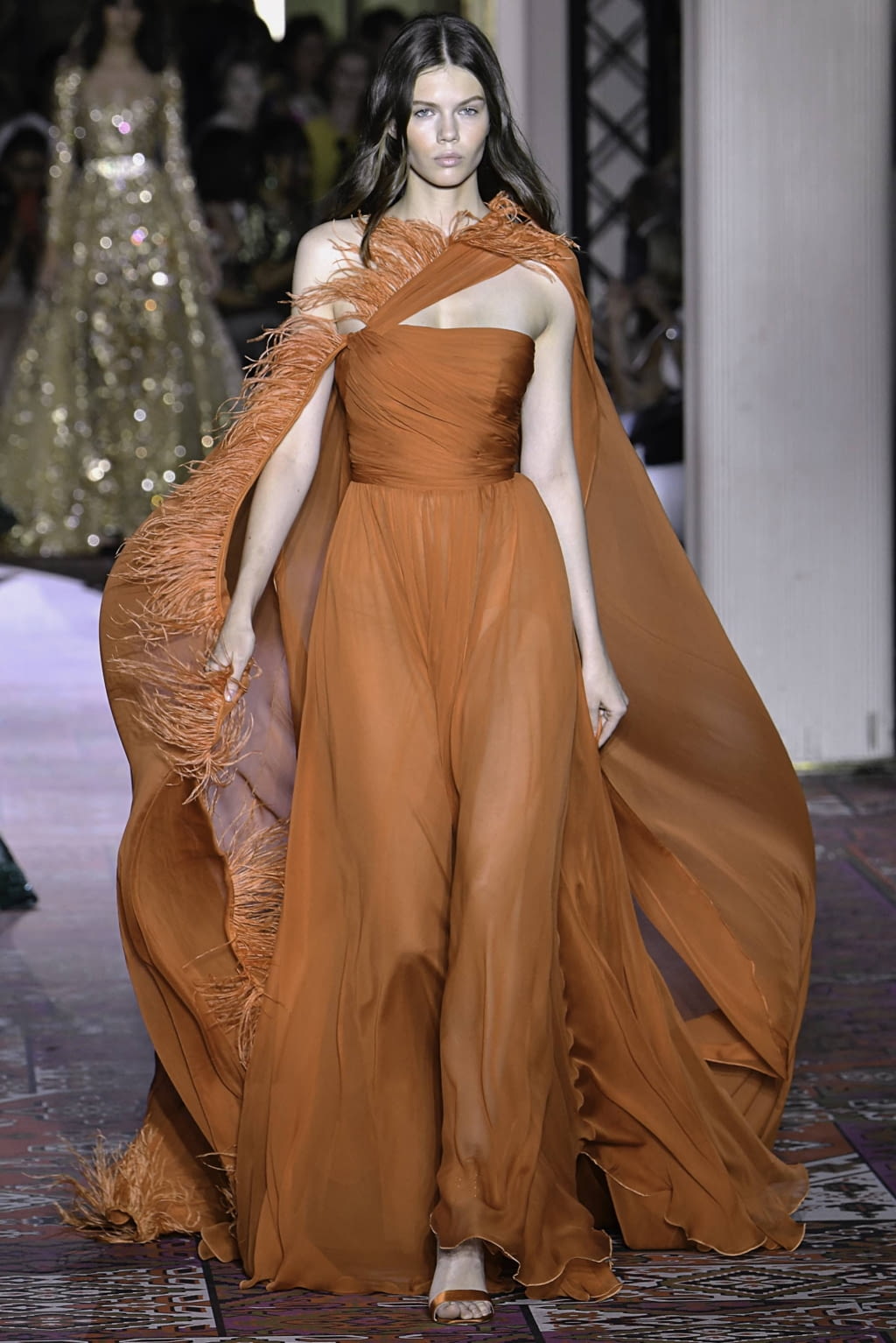 Fashion Week Paris Fall/Winter 2019 look 41 from the Zuhair Murad collection 高级定制