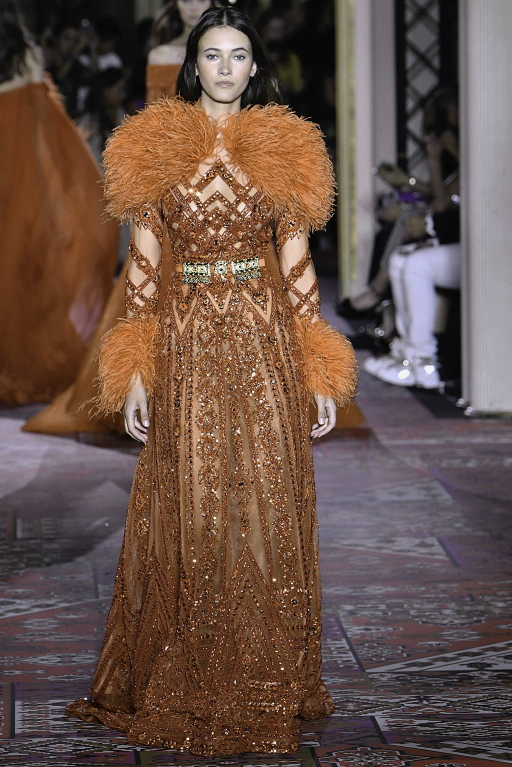 Fashion Week Paris Fall/Winter 2019 look 43 from the Zuhair Murad collection 高级定制