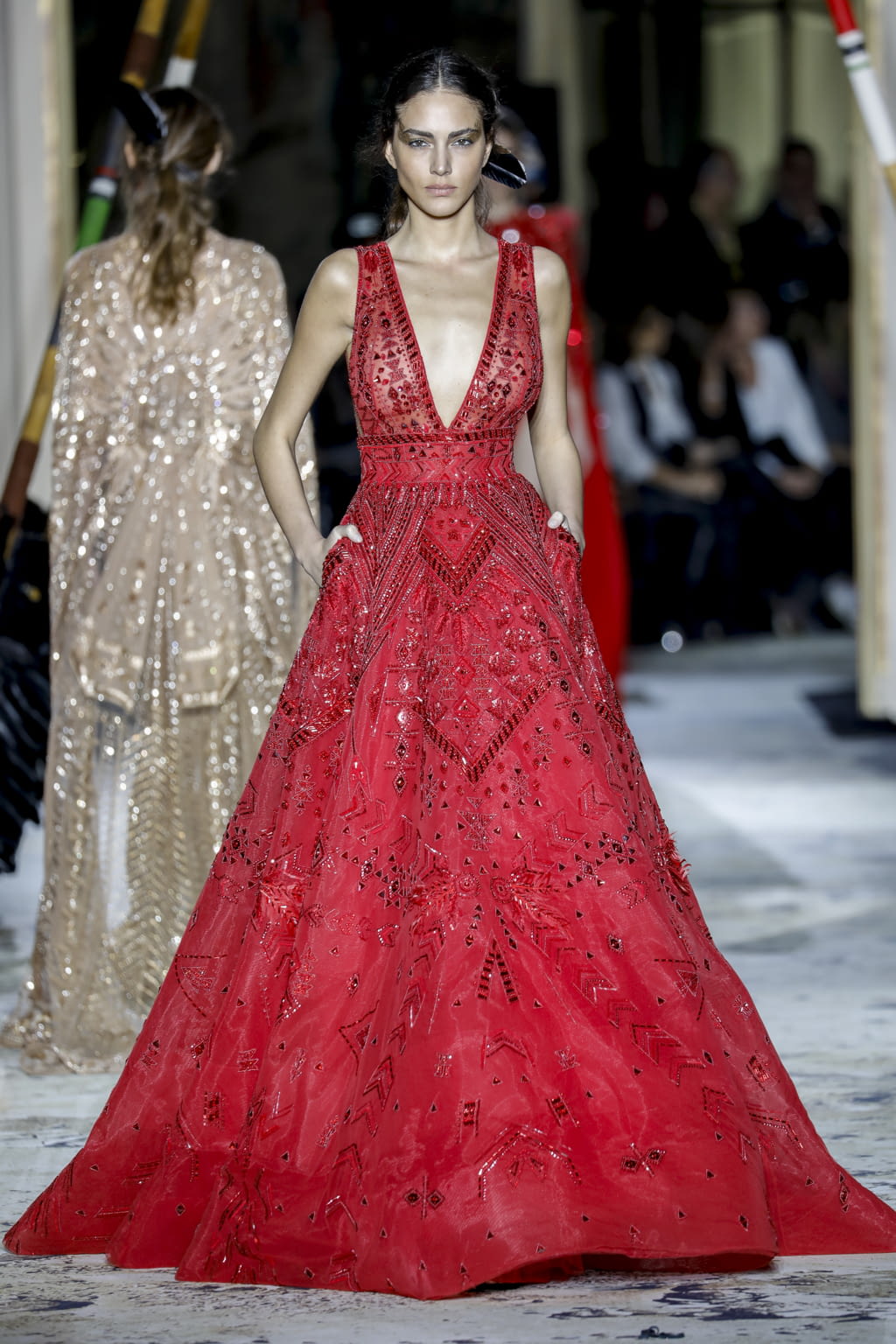 Fashion Week Paris Spring/Summer 2018 look 42 from the Zuhair Murad collection couture