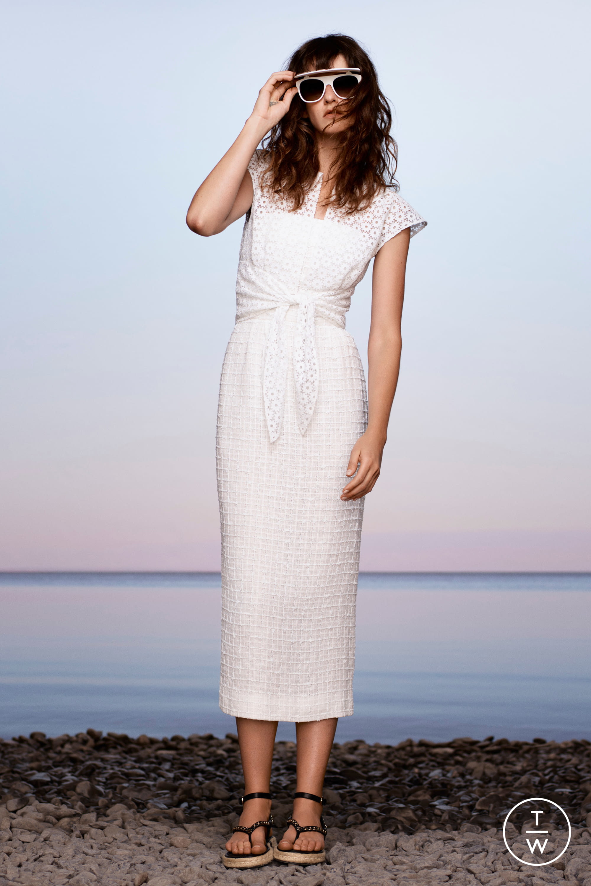 chanel midi dress
