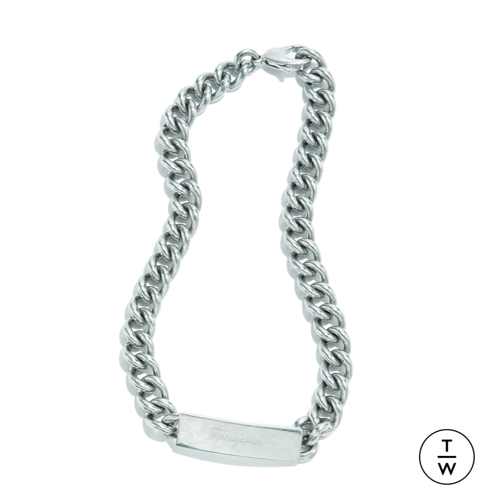 BCBGMAXAZRIA Womens Metal Snake Chain Band Floppy
