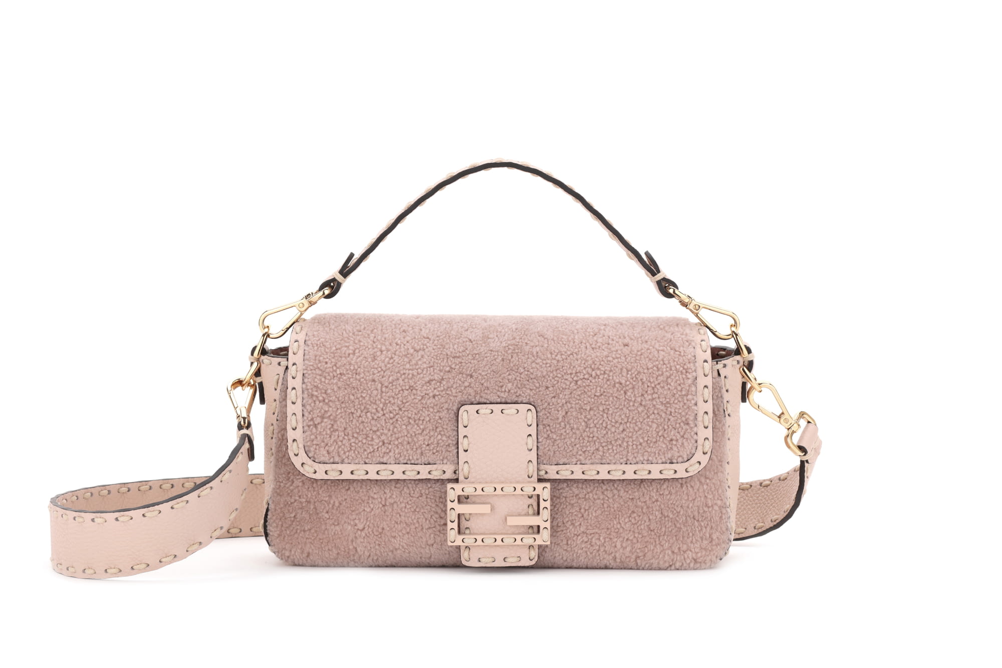 De Martino Small Pebbled Leather Crossbody Bag With Chain Strap