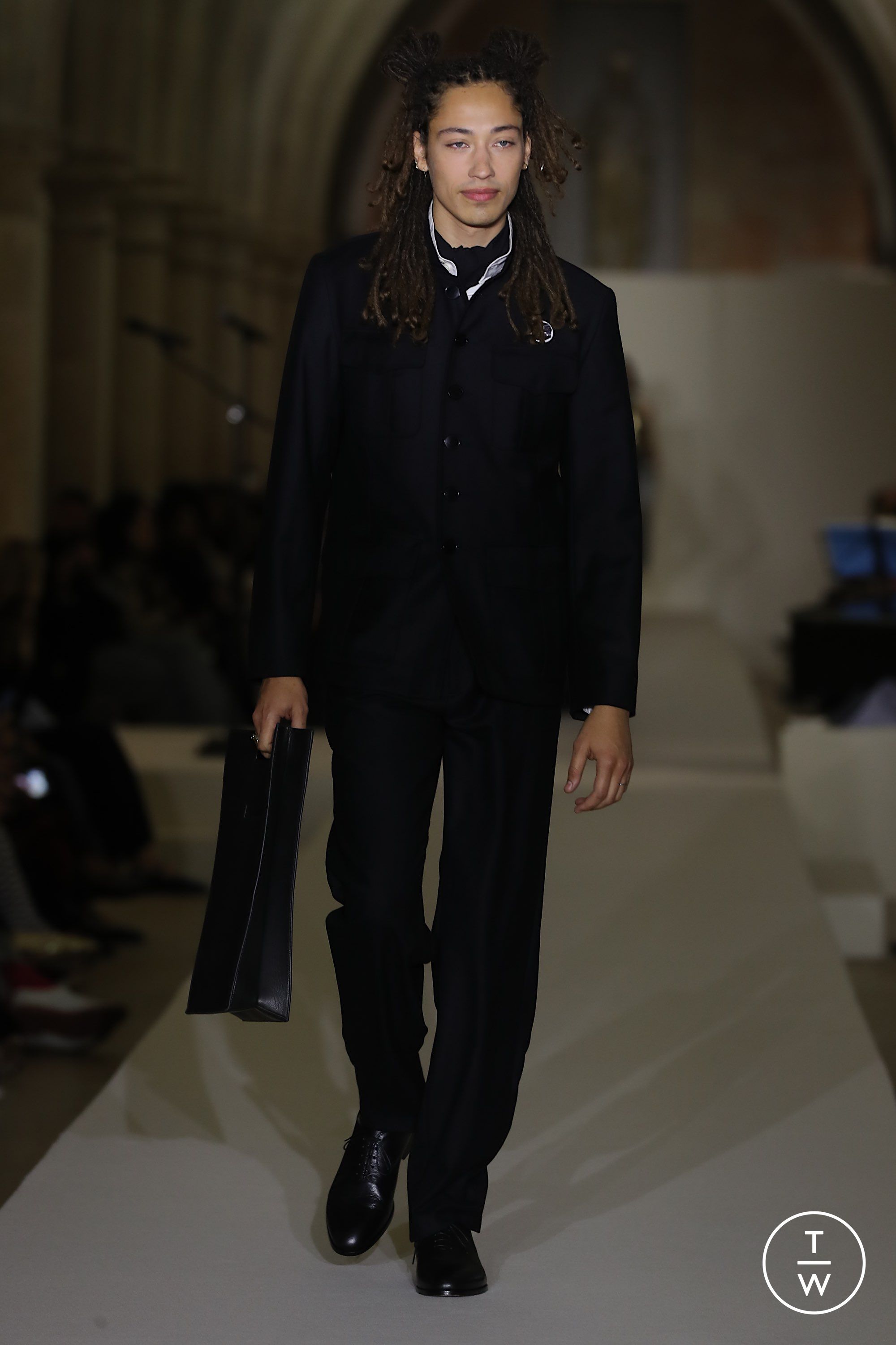 さ*う様 90s〜00s agnès b. short blouson black cotton men's jacket agnès b. x Dolmen