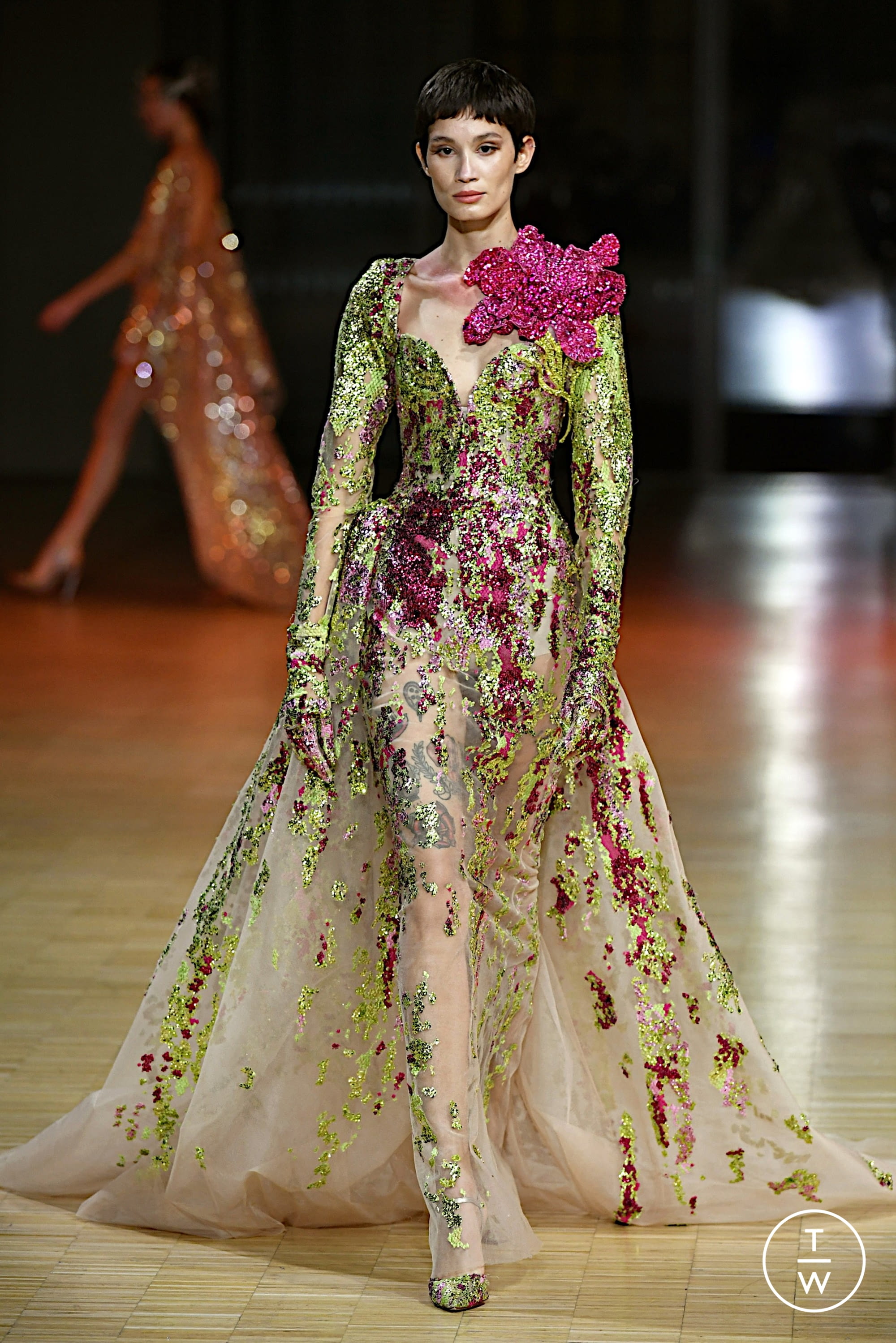 Elie Saab's Couture Collection Brings Mediterranean Color And